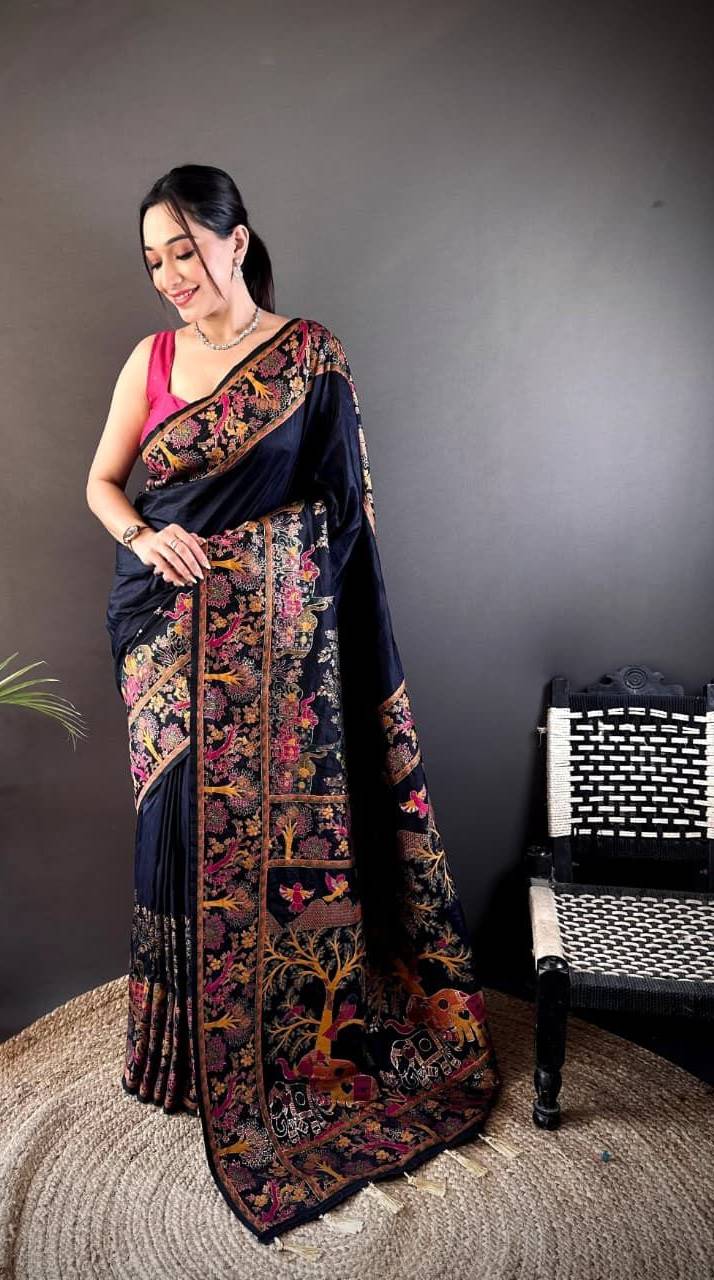 Banarasi Saree in Jogeshwari East Mumbai: Elevate Your Style with Exquisite Black Saree-https://media.vyaparify.com/vcards/products/468659/product_1766736748_694e436ceeb85.png Image