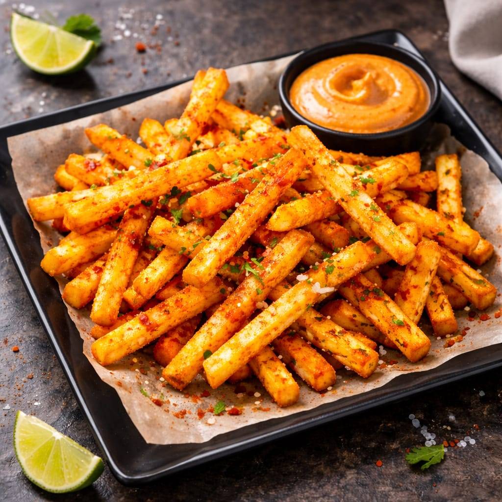 Street Food: Crispy Peri Peri French Fries in Rehabari - Spicy and Savory Delight-https://media.vyaparify.com/vcards/products/469064/product_1766754496_694e88c0b9d52.png Image