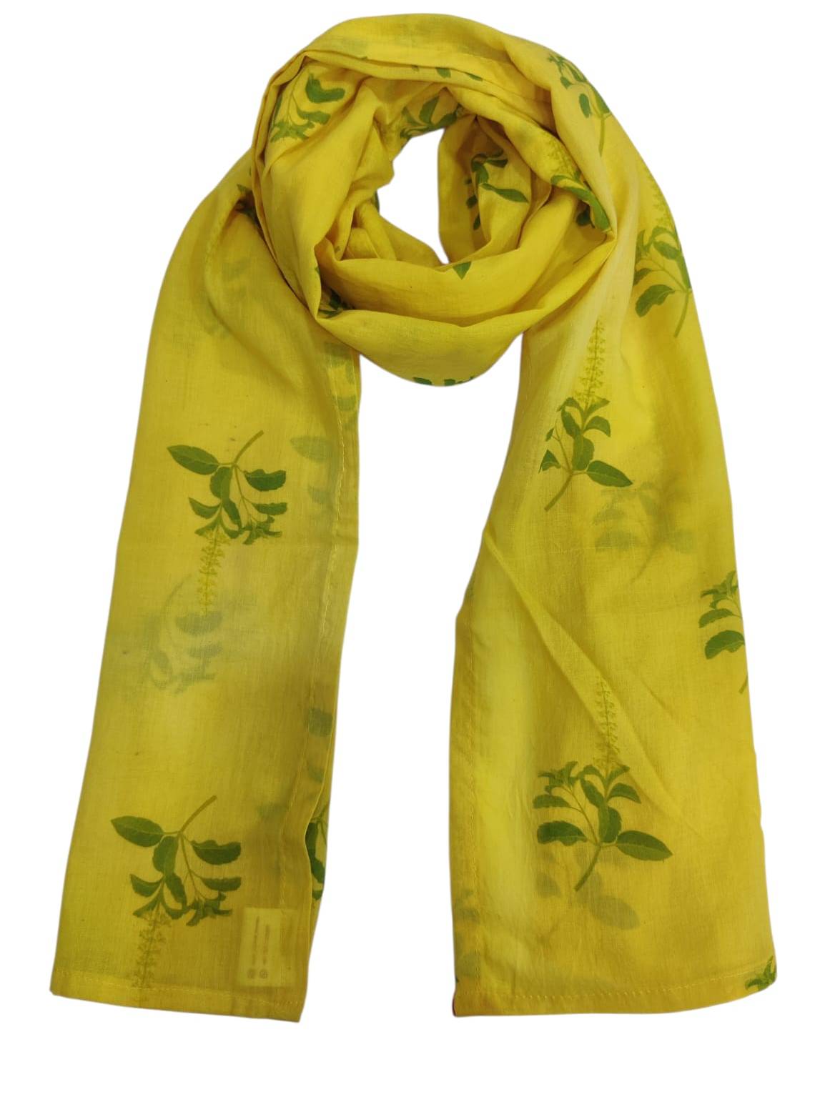 100% Cotton Scarf in New Panvel - Naturally Dyed with Tulsi Motif-https://media.vyaparify.com/vcards/products/469094/product_1766755623_694e8d27401e4.png Image