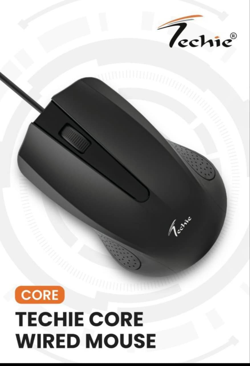 Techie Core Wired Mouse in Makwana Soc Street - Ergonomic Design-https://media.vyaparify.com/vcards/products/469208/product_1766775491_694edac3b6989.png Image