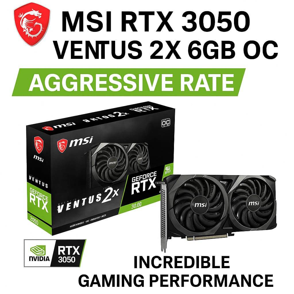 MSI RTX 3050 Ventus 2X 6GB OC in Makwana Soc Street - Enhanced Gaming Performance-https://media.vyaparify.com/vcards/products/469212/product_1766776028_694edcdc96231.png Image