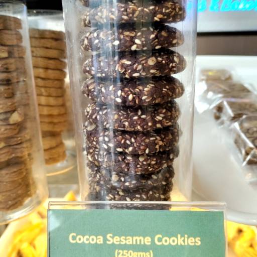  Cookies | Cocoa Sesame in Chak Garia | Nutty Flavors CRISPANA CAFE AND BAKERY P 1919 B L 1 4 2 NDFLOOR CHAK GARIAPANCHASAYAR UPOHAR COMPLEX MAIN GATE