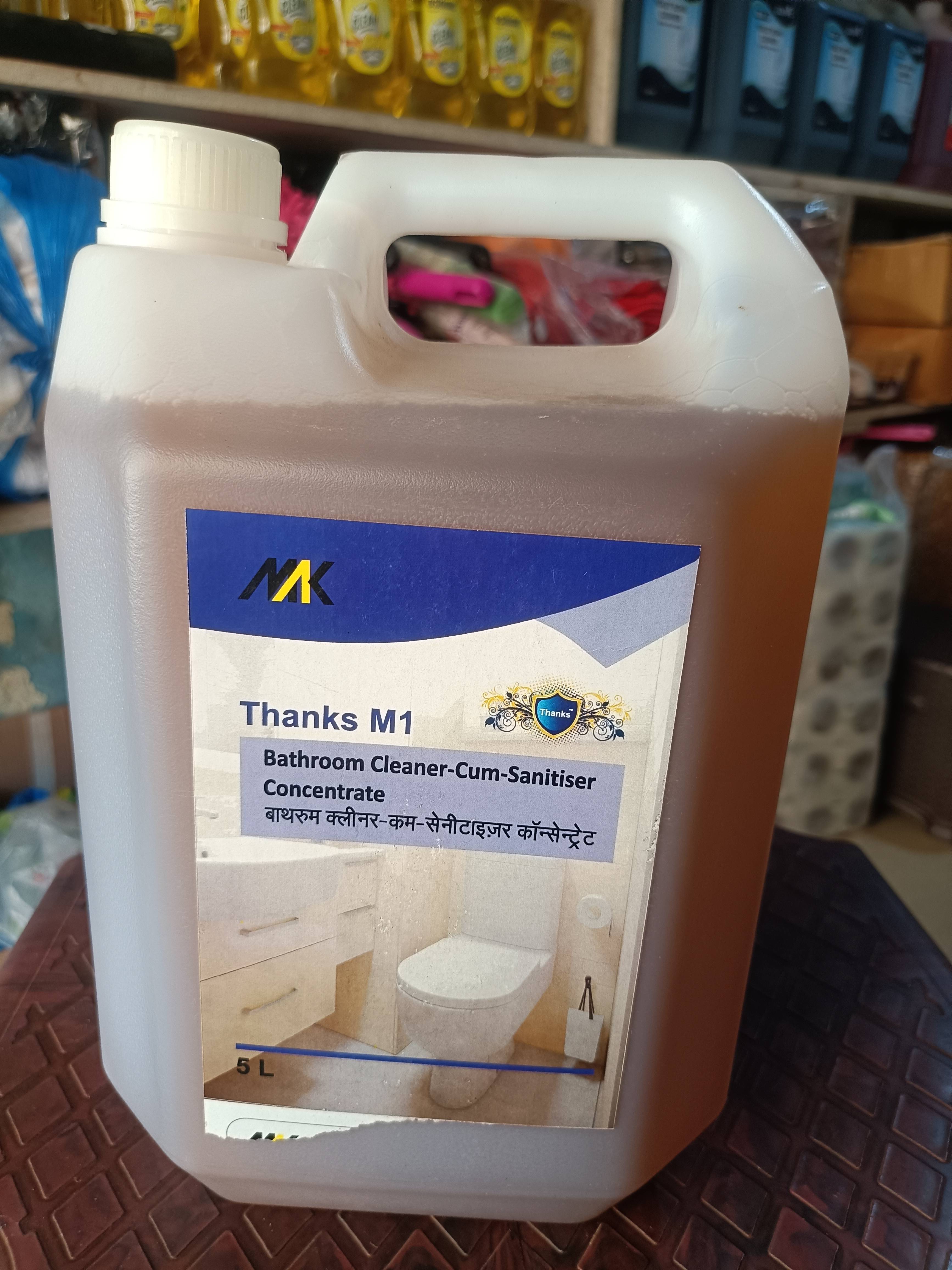 Thanks M1 Bathroom Cleaner-Cum-Sanitiser Concentrate in North Goa - Deep Cleaning Formula -  - Buy Online at JQ ENTERPRISES FACILITIES MANAGEMENT