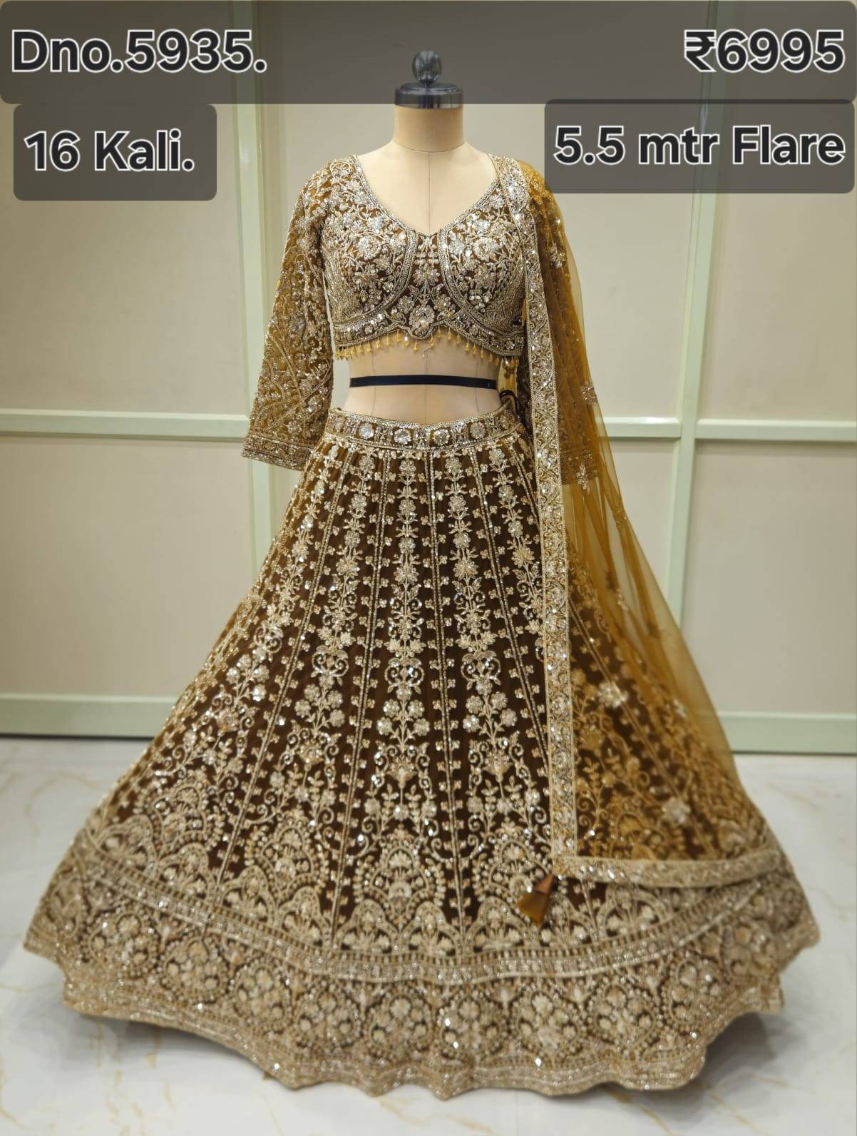 Lehenga in Shahdara: Beds Work Bridal Wedding Lehenga-https://media.vyaparify.com/vcards/products/475442/product_1767434526_6958e91e45a6a.png Image
