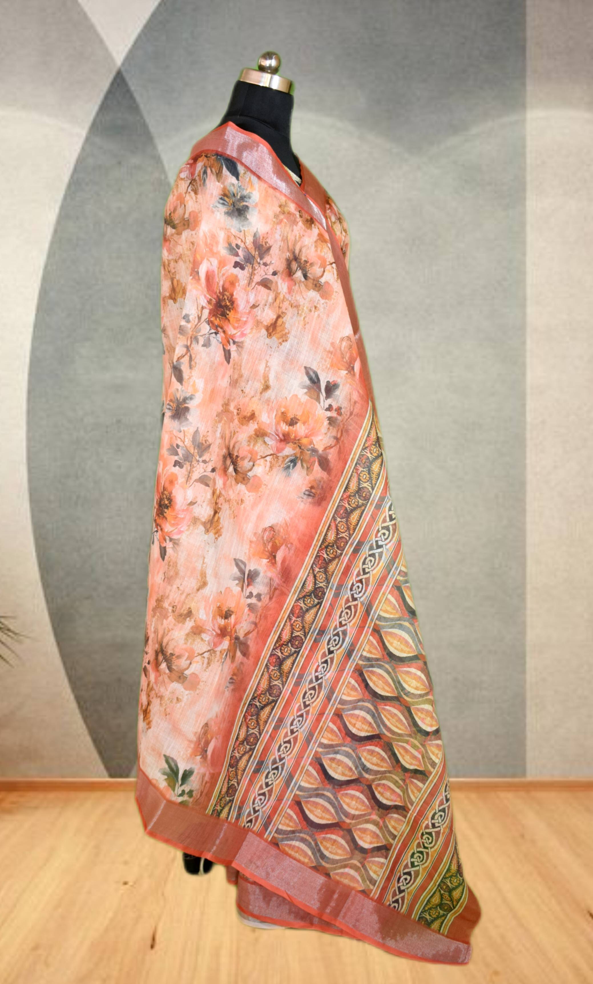  Bhagalpuri Silk Floral Print Saree in Jabalpur - Elevate Your Ethnic Style SHEETESH SONI Shivarnika 210  Opposite Ram  Mandir Trimurti Nagar Jabalpur LANDMARK Behind Little Angel School