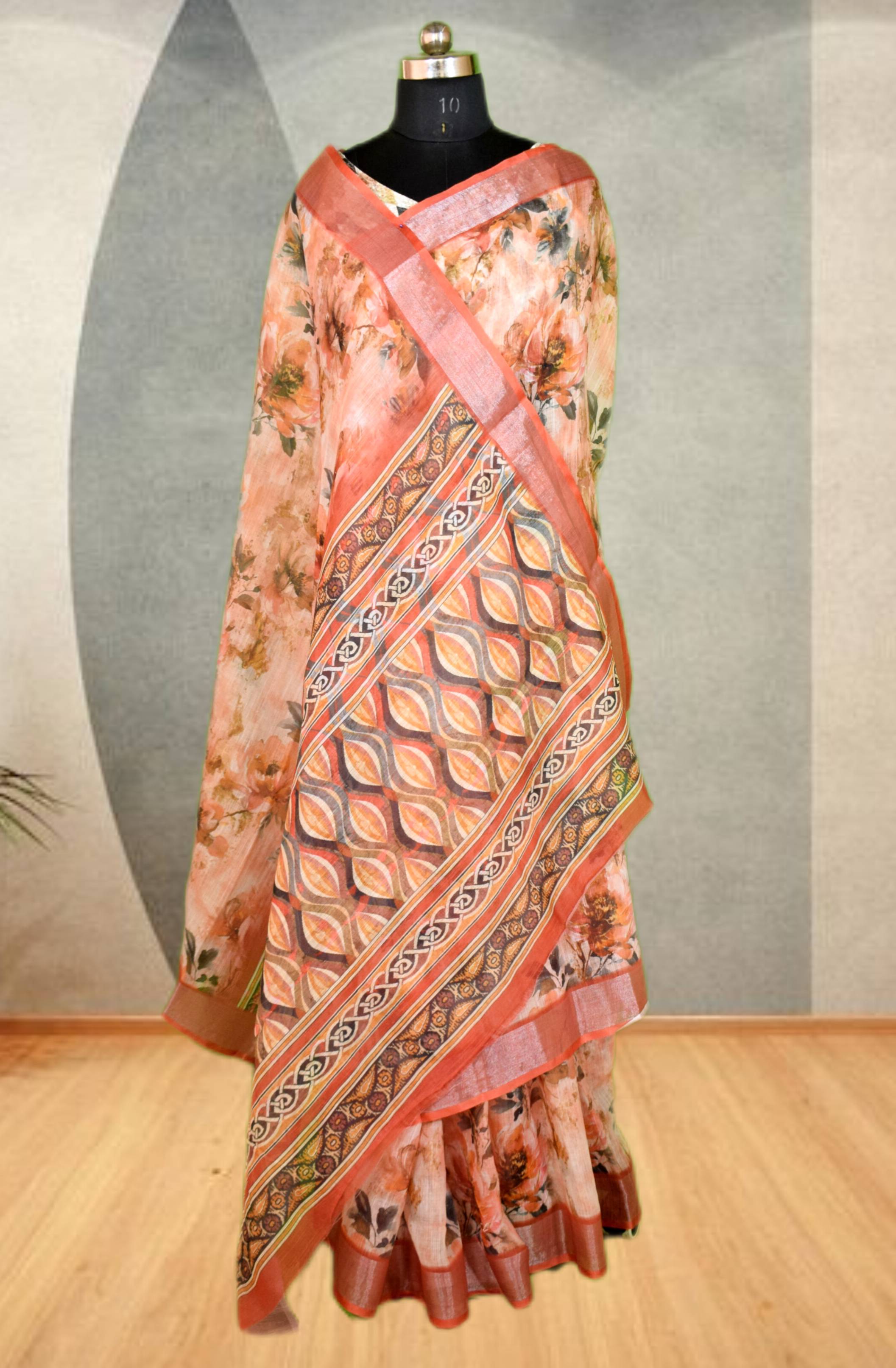 Bhagalpuri Silk Floral Print Saree in Jabalpur - Elevate Your Ethnic Style-https://media.vyaparify.com/vcards/products/475784/product_1767507160_695a04d8a54db.png Image