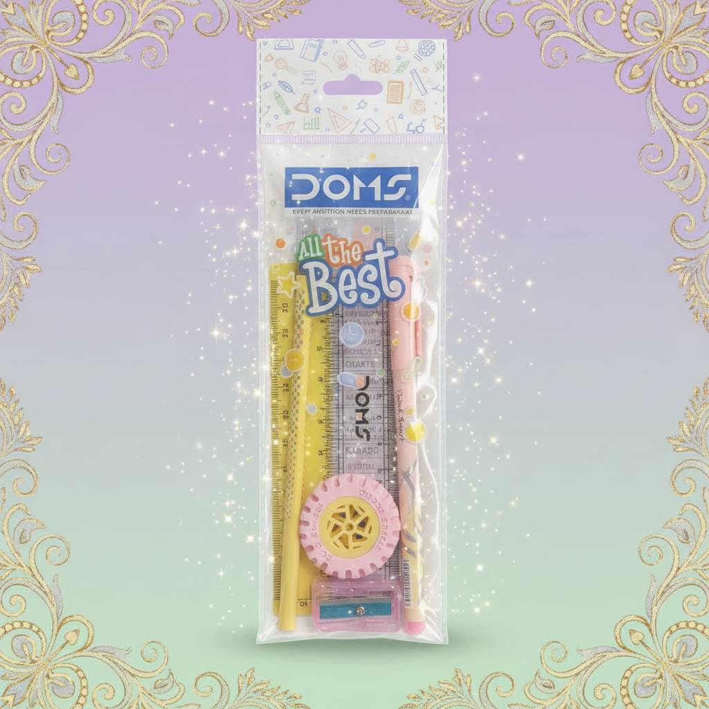 Doms Stationery Kit in Vadapalani: All the Best Student Set with Ruler-https://media.vyaparify.com/vcards/products/475919/product_1767548982_695aa836ac4f9.png Image