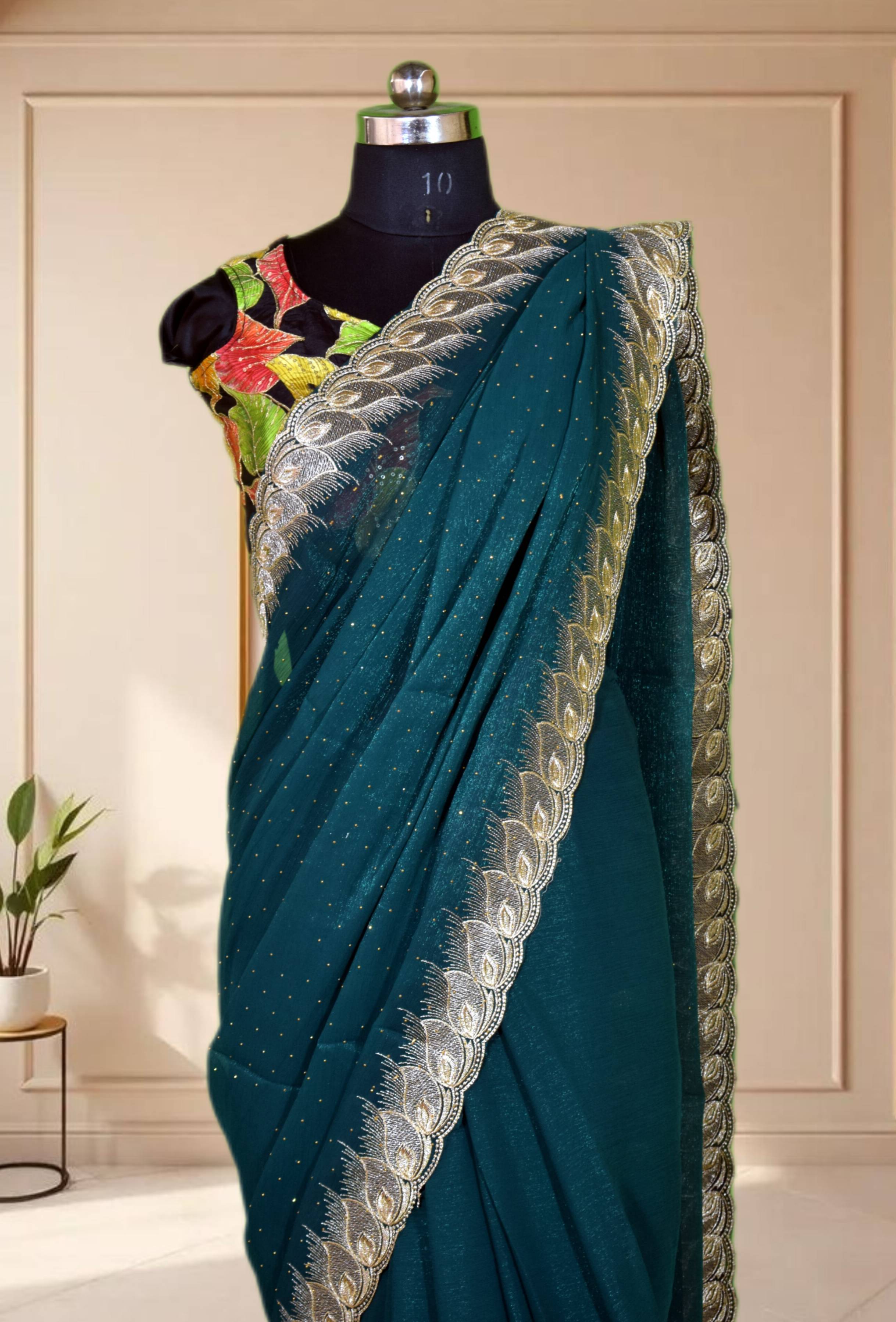 Ethnic Wear/Shimmer Designer Saree in Jabalpur with Zari Border-https://media.vyaparify.com/vcards/products/476300/product_1767598590_695b69fe2026c.png Image