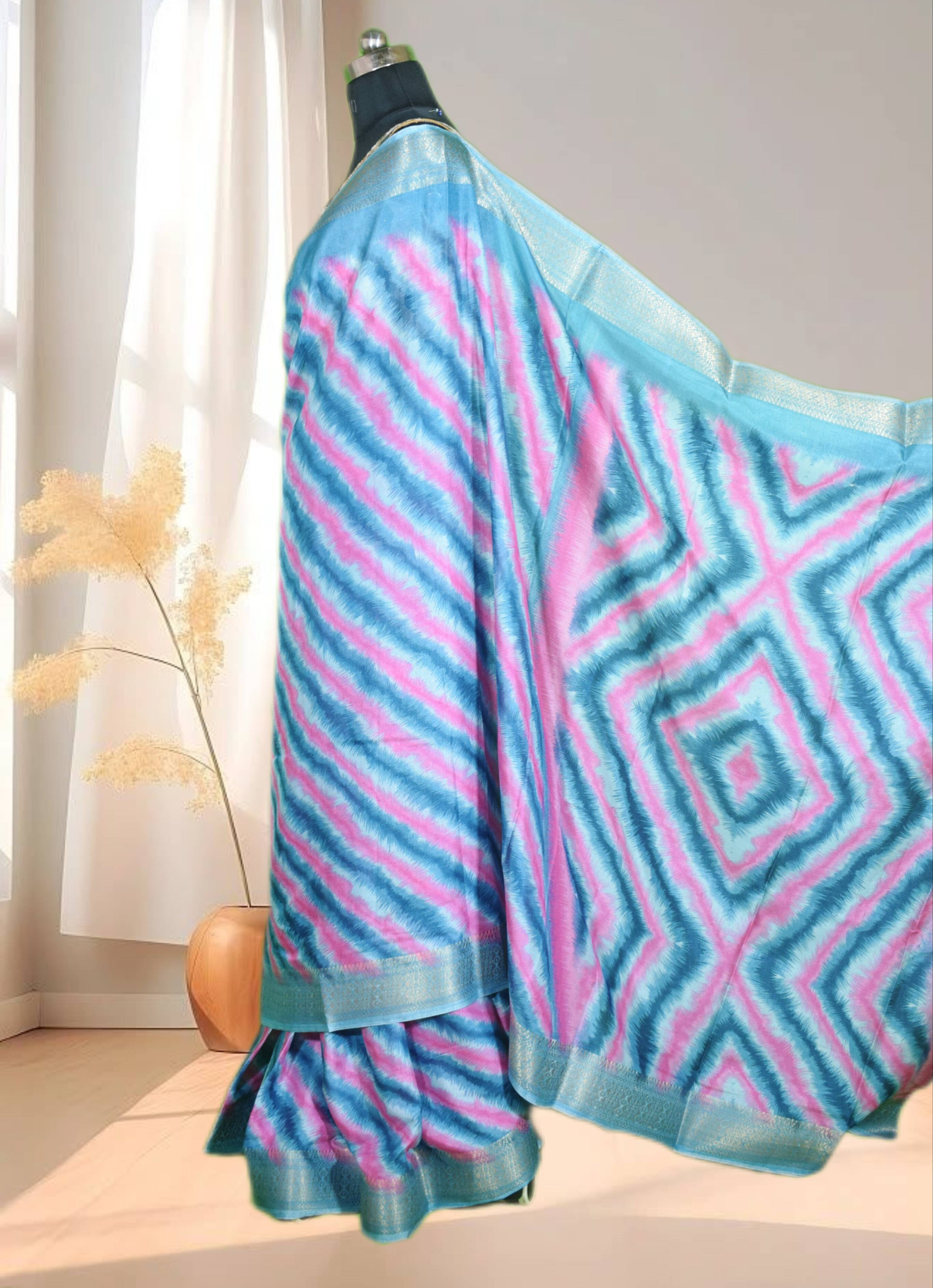 Bhagalpuri Silk Saree in Jabalpur: Elegant Tie and Dye Print-https://media.vyaparify.com/vcards/products/476446/product_1767600864_695b72e07138f.png Image