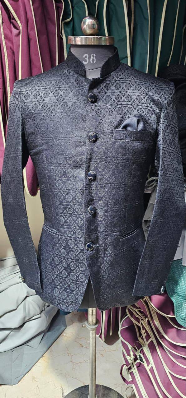  Brocade Bandhgala Blazer in Salem Tabri for a Touch of Elegance RASHID FASHION Dera Sant Tehal  Das Ji H No  B 25 32 6 St No 02 Salem Tabri LANDMARK Near Tehal Dass Gurudwara