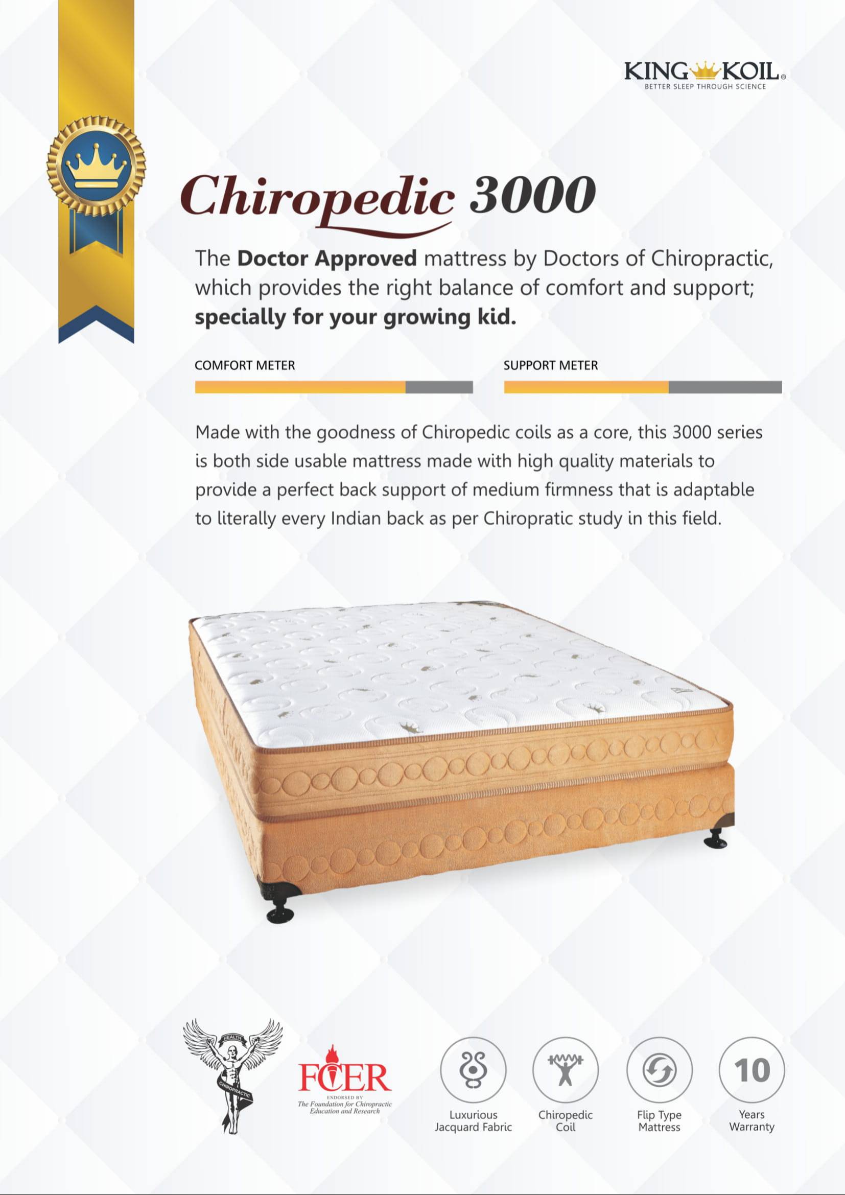 Chiropedic 3000 Mattress in Gachibowli: Double-Sided Comfort -  - Buy Online at BENTEN VESTA