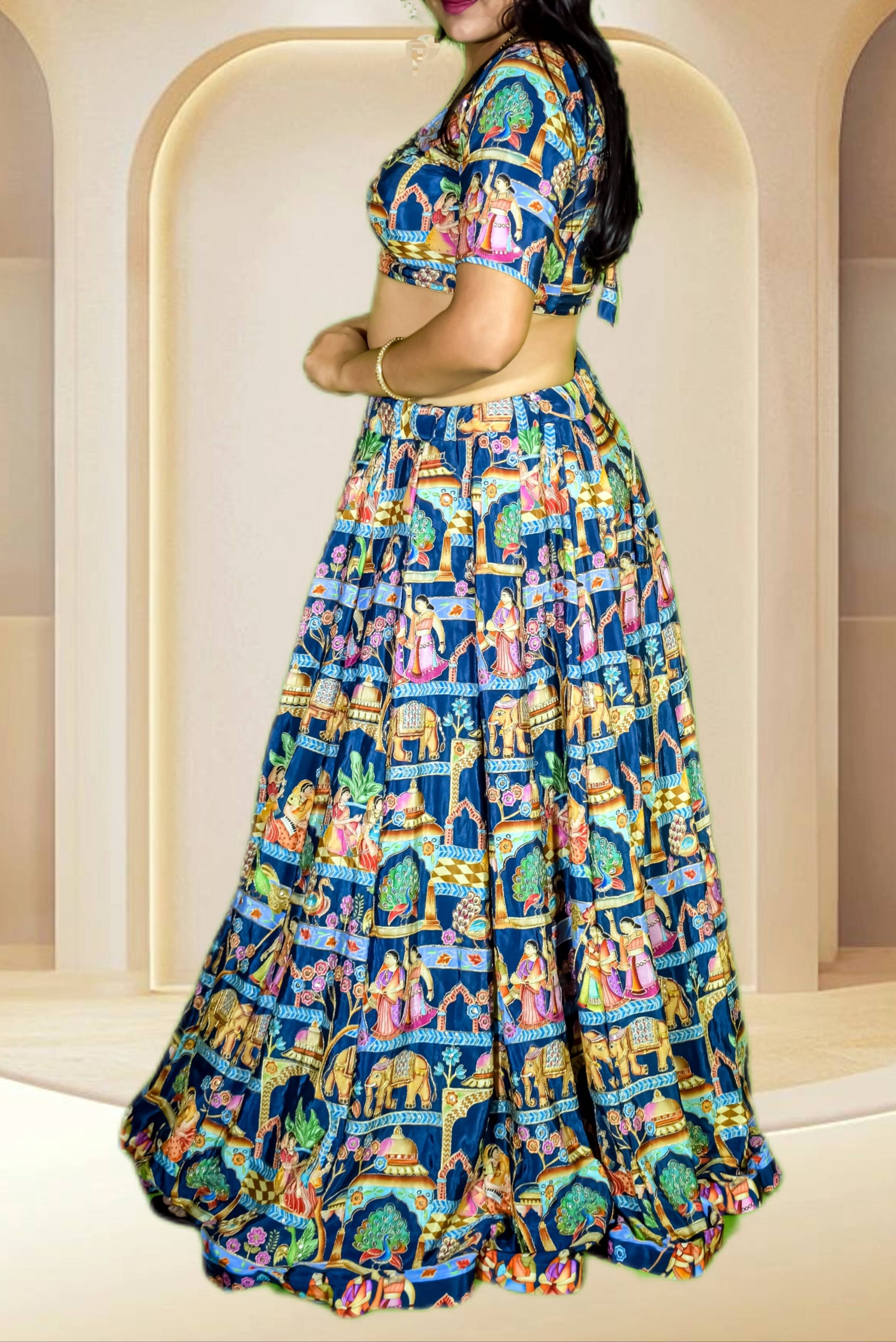 Ethnic Printed Lehenga Choli in Jabalpur - Vibrant Traditional Wear-https://media.vyaparify.com/vcards/products/481101/product_1767879631_695fb3cf7e54a.png Image