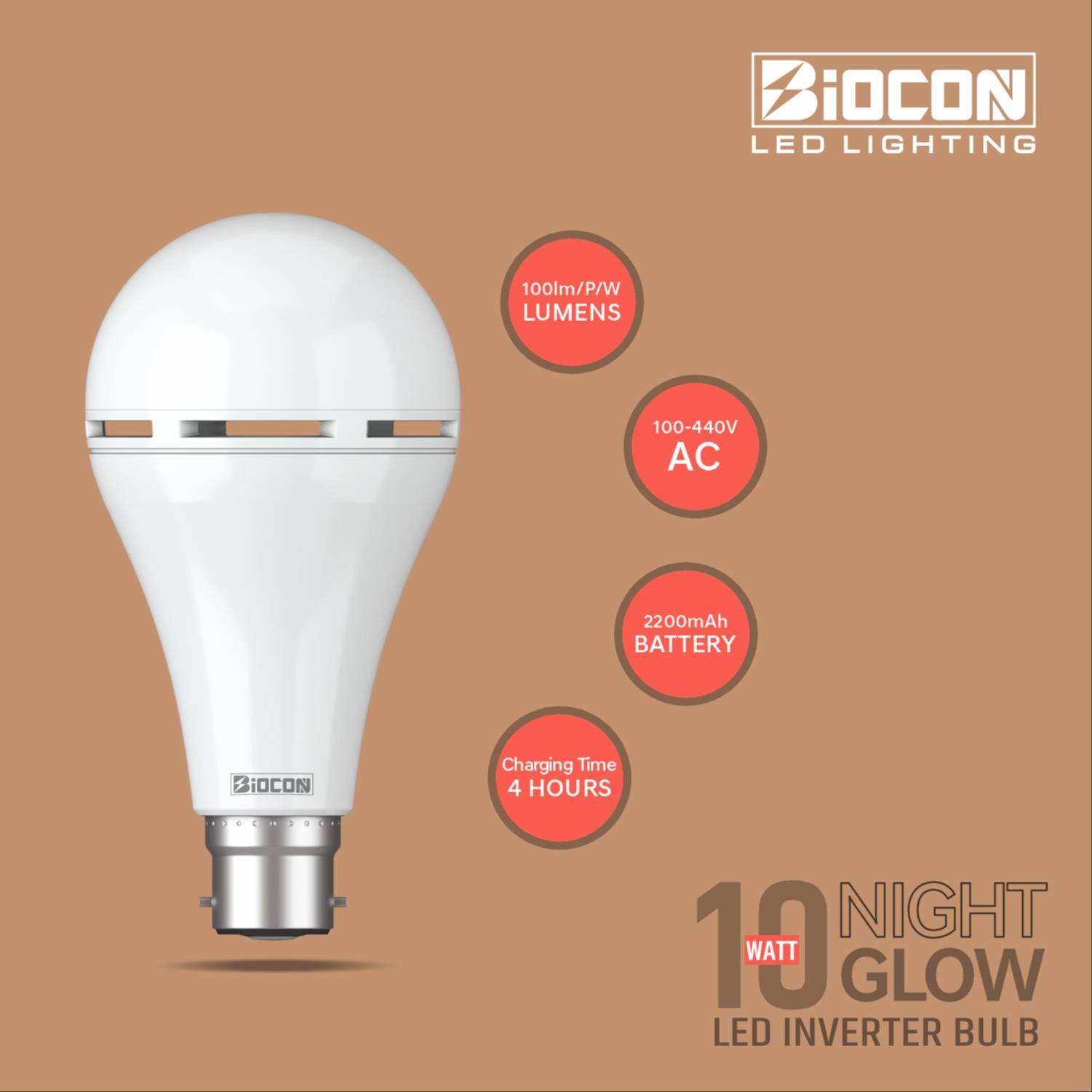 10w Emergency bulb - Image 1