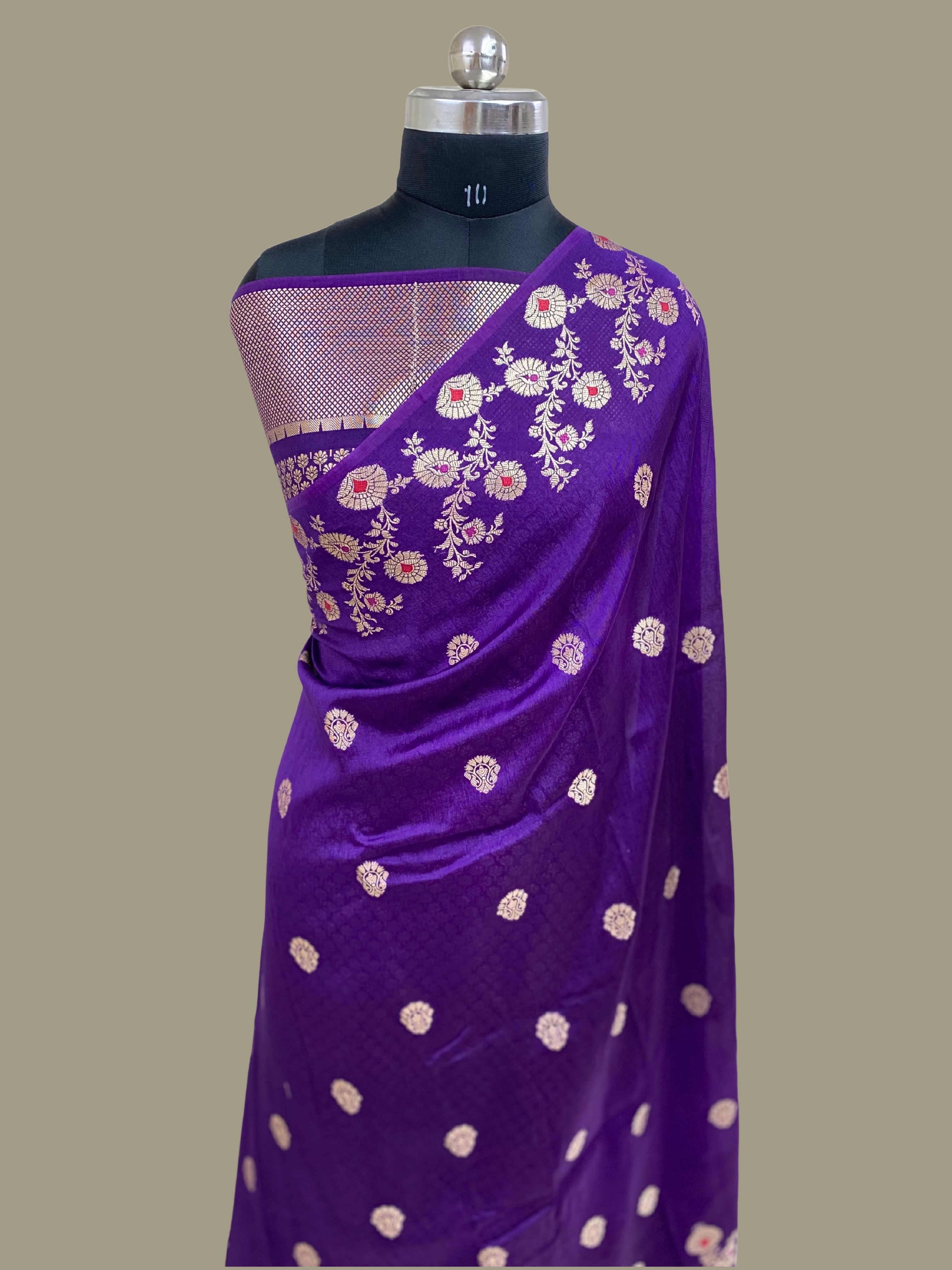  Purple Mul Mul Cotton Banarasi Saree Ethnic Style KASHI HANDLOOMS J 21 284  RASOOLPURA  JAITPURALANDMARK Near Jinnati Masjid