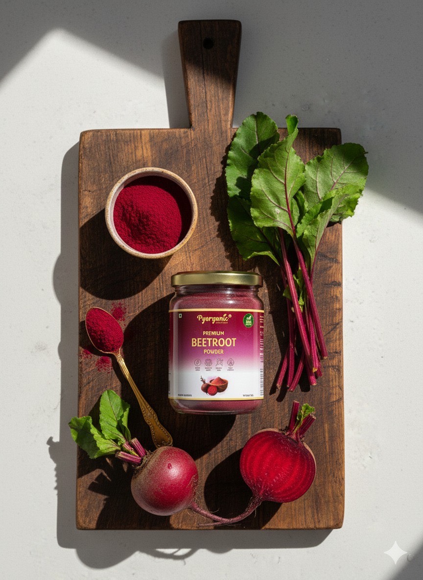 Pyorganic Beetroot Powder in Kota - Nutrient-Rich Superfood-https://media.vyaparify.com/vcards/products/484099/product_1768232068_69651484d23b3.png Image