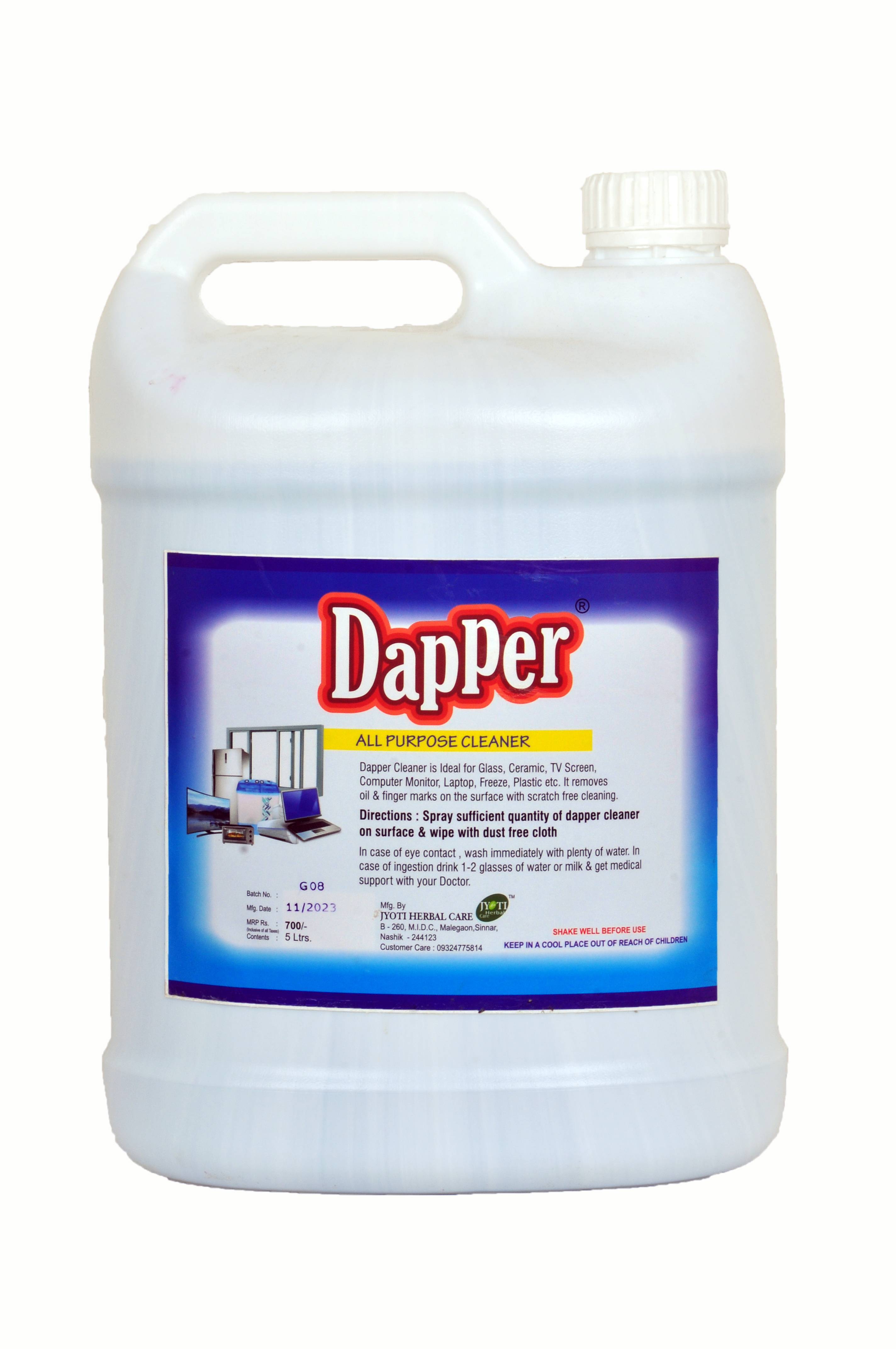 Dapper All Purpose Cleaner in Nashik - Efficient & Scratch-Free Cleaning-https://media.vyaparify.com/vcards/products/485300/product_1768313547_696652cb5675a.png Image