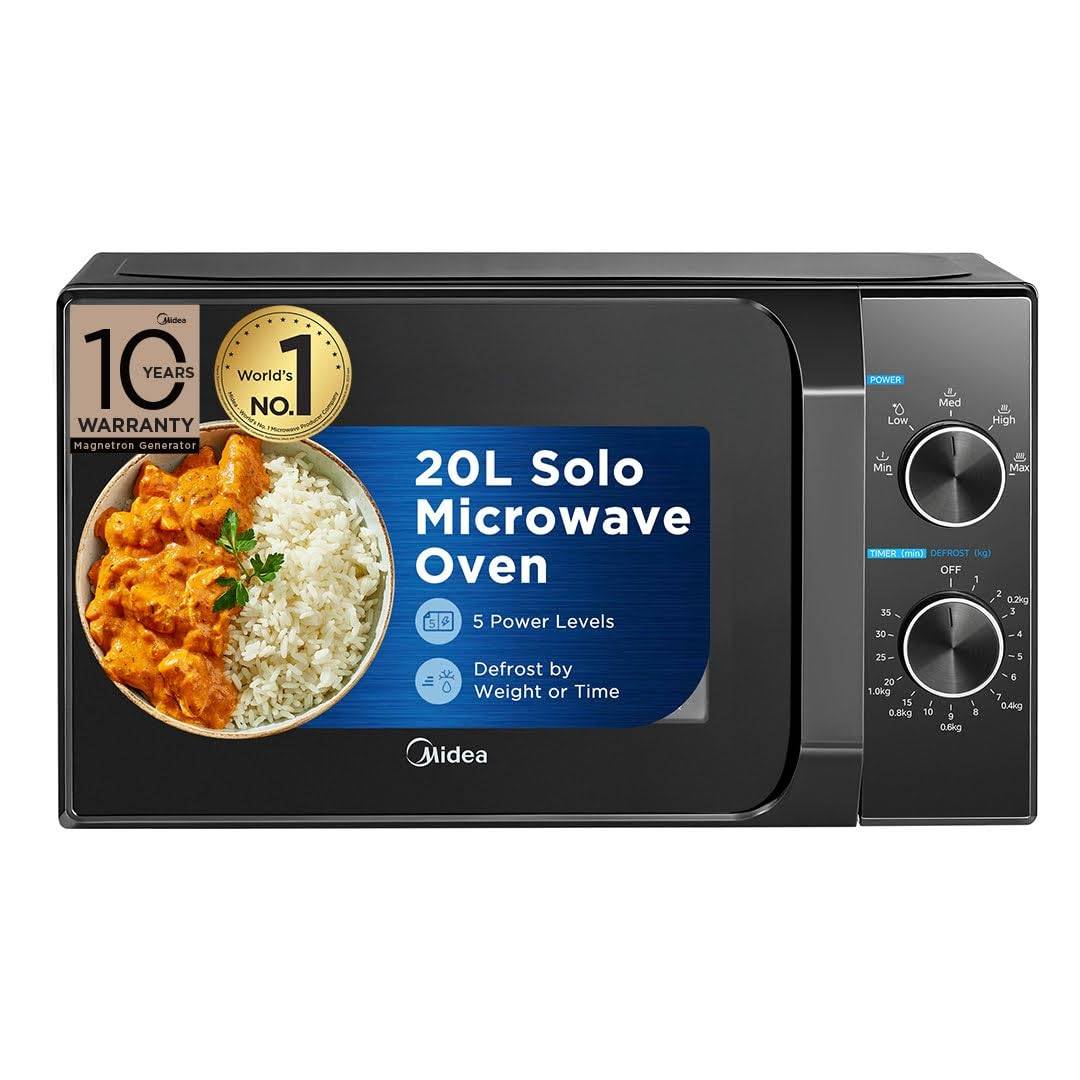 Midea Microwave Oven in Bengaluru: 20L Solo with 5 Power Levels-https://media.vyaparify.com/vcards/products/486909/product_1768461770_696895ca191c1.png Image
