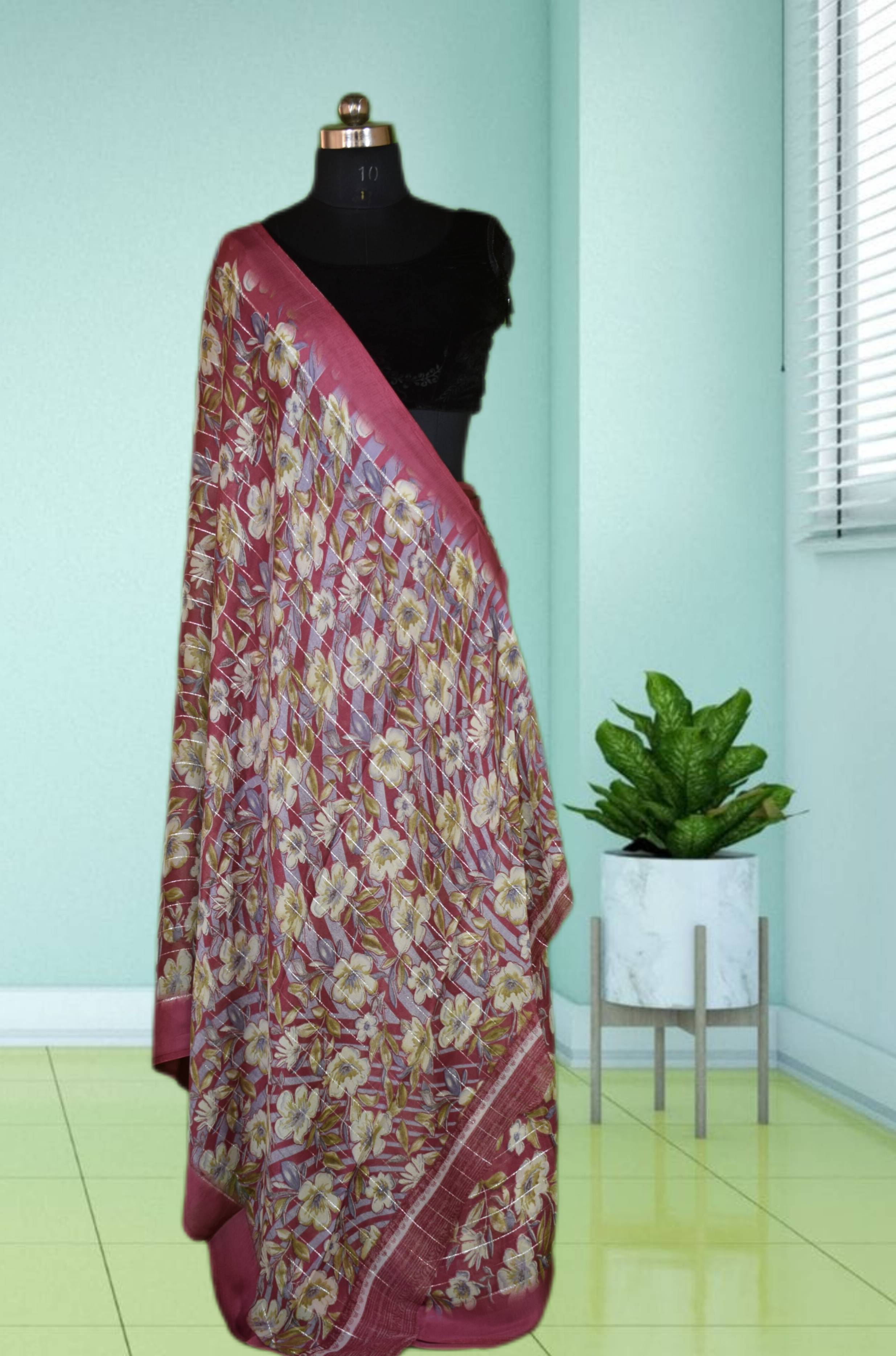 Shimmer Saree in Jabalpur: Elevate Your Ethnic Look with Satin Patta and Floral Work-https://media.vyaparify.com/vcards/products/488409/product_1768556672_696a088094dee.png Image