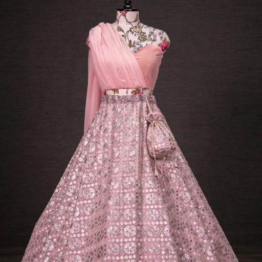 Embroidered Lehenga in Pink at Shop No 12 Lakshmi Market Dev Samaj College Road - Ideal for Weddings-https://media.vyaparify.com/vcards/products/489595/product_1768645542_696b63a626029.png Image