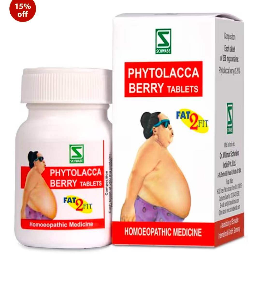 Homeopathic Phytolacca Berry Tablets in Hyderabad for Weight Management - Image 1