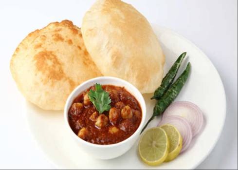 Spicy Crispy Chole Bhature Indian Cuisine Delight - indian cuisine: chole bhature in bhid chock - spicy and crispy delight - Buy Online at AKSHAT MARKETING