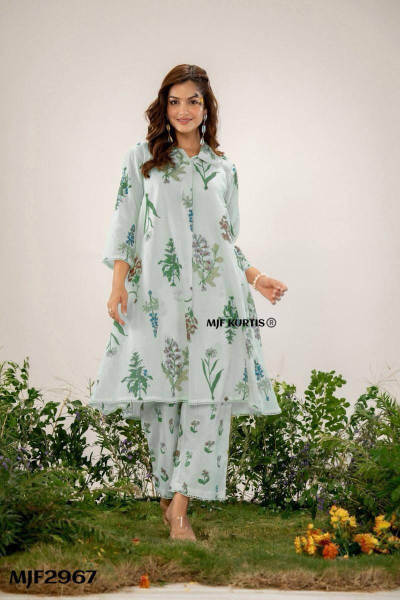 Ethnic Wear: Cotton 60*60 Embroidery Work Kurta in Brahmaniyapara with Golden Less Work - Image 1