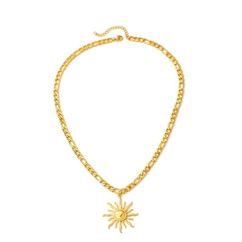 Jewelry/Iron Plating 18K Gold Plated Sunflower in Anj, Waterproof Non Tarnish