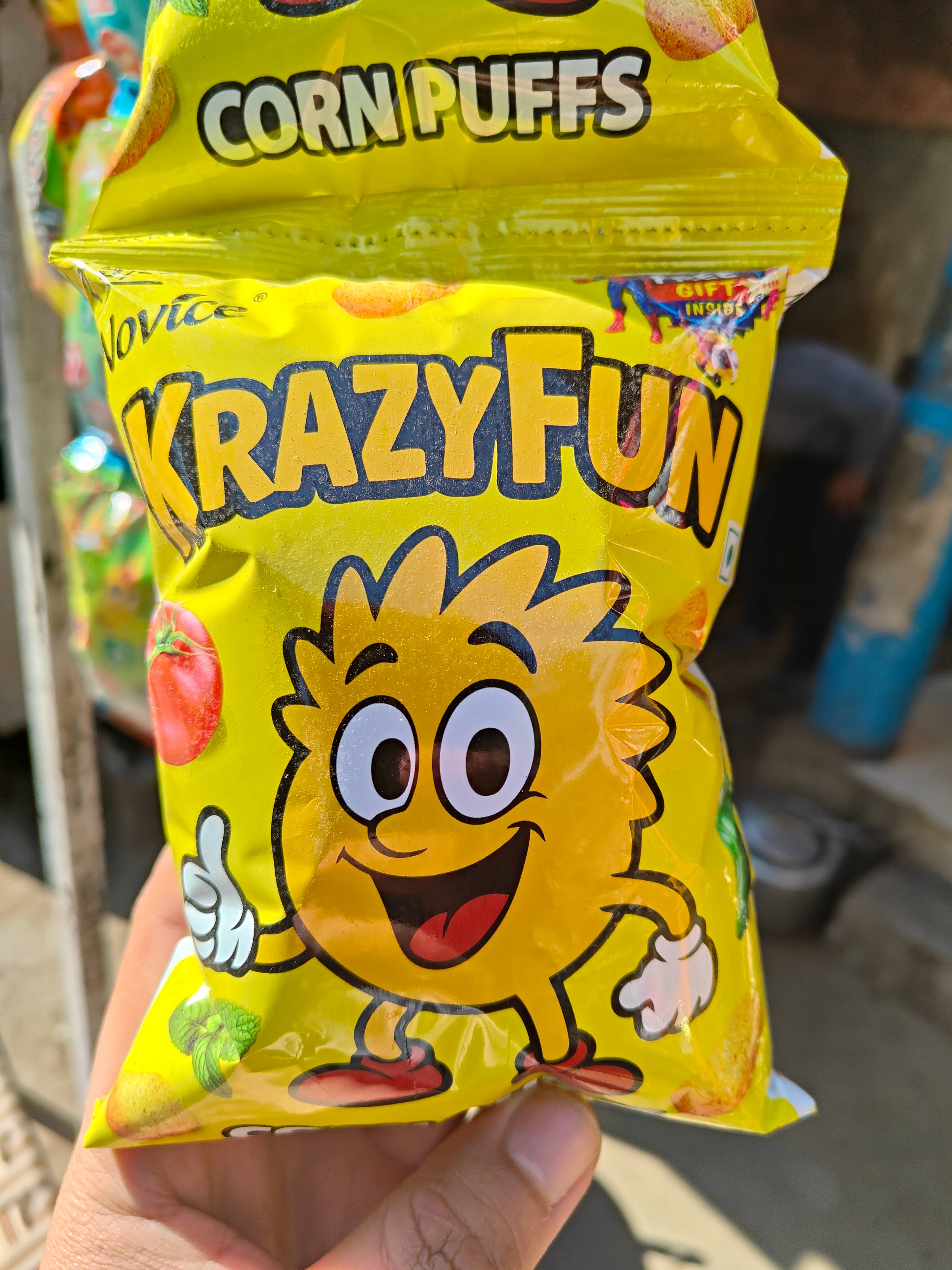  Krazy Fun Corn Puffs in Village Nayagaon - Crunchy Snack RAJ KARYANA STORE VILLAGE NAYAGAONSHOP NO 21 NEAR RAJBROTHERS DHABA