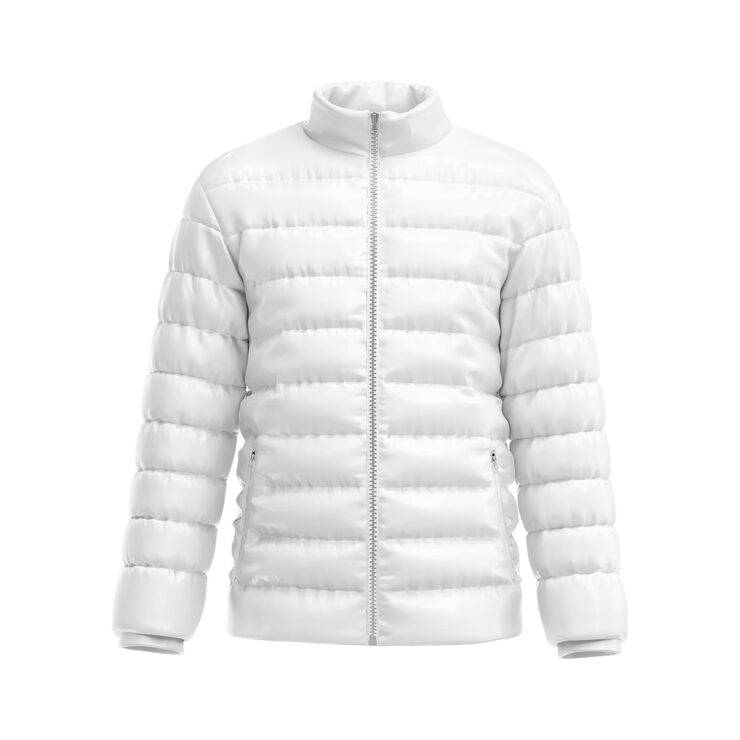 White Quilted Puffer Jacket -  - Buy Online at BINDIA