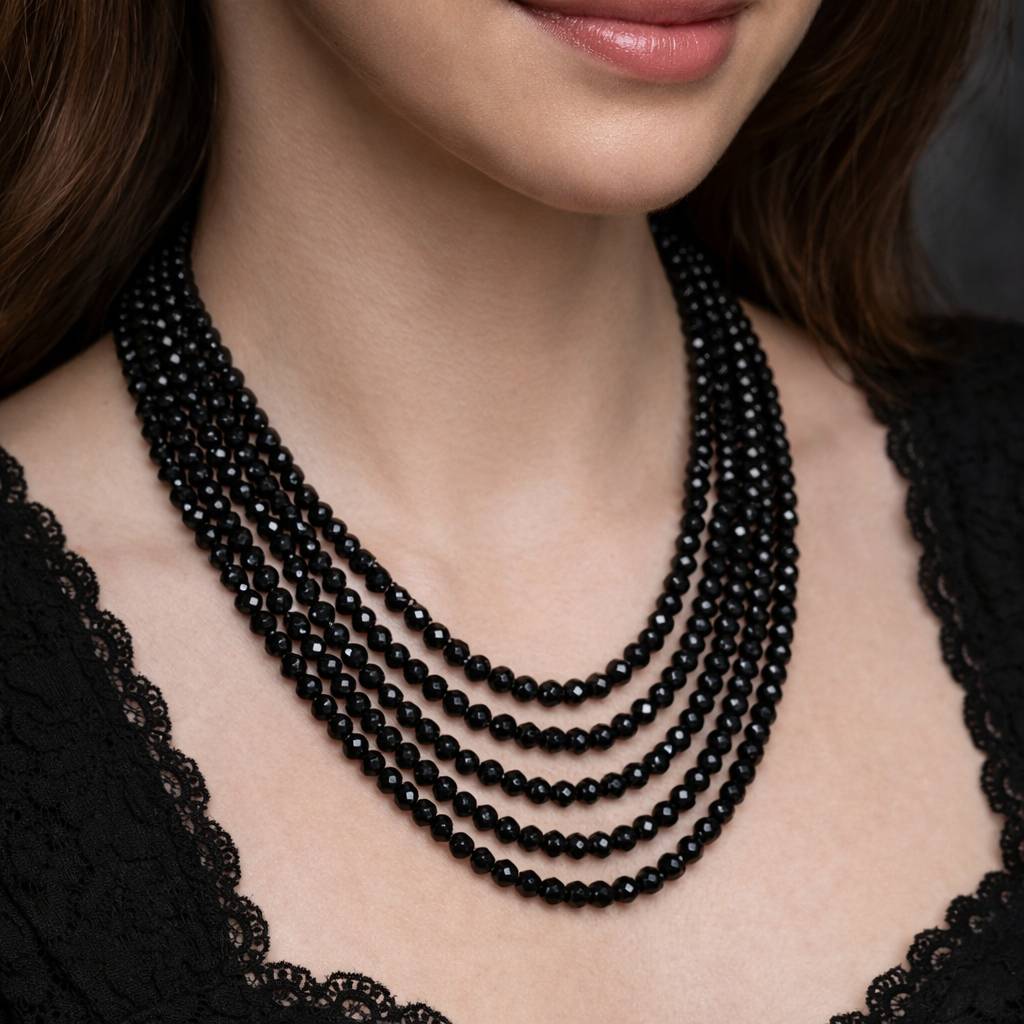 Black Spinel Necklace