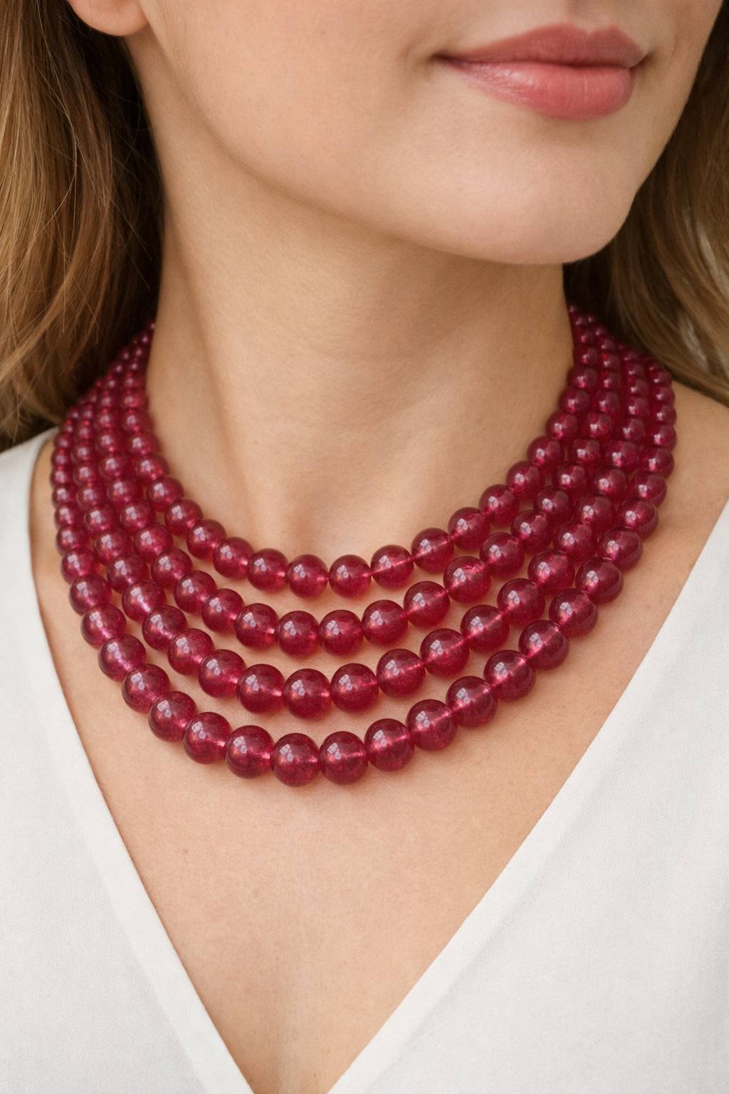 Strawberry Quartz Necklace