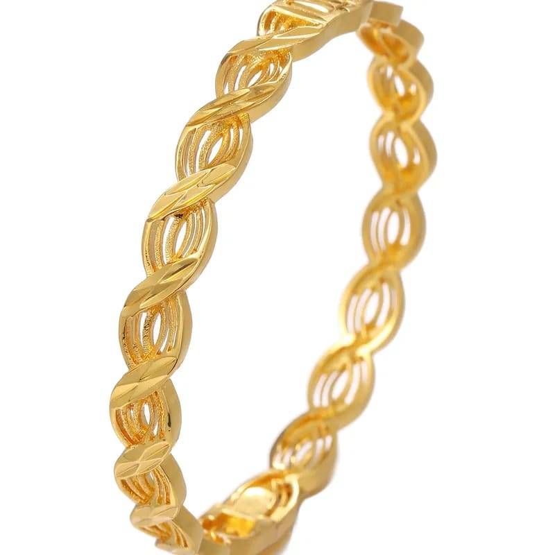 Jewelry/Bangle in Bangalore: Elegant Simple Style Classic Solid Copper 18K Gold Plated - Image 4