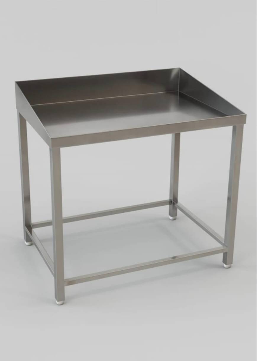 Stainless Steel Work Table in Daru Godam with Backsplash for Industrial and Kitchen Use -  - Buy Online at MAHALAXMI STEEL FURNITURE
