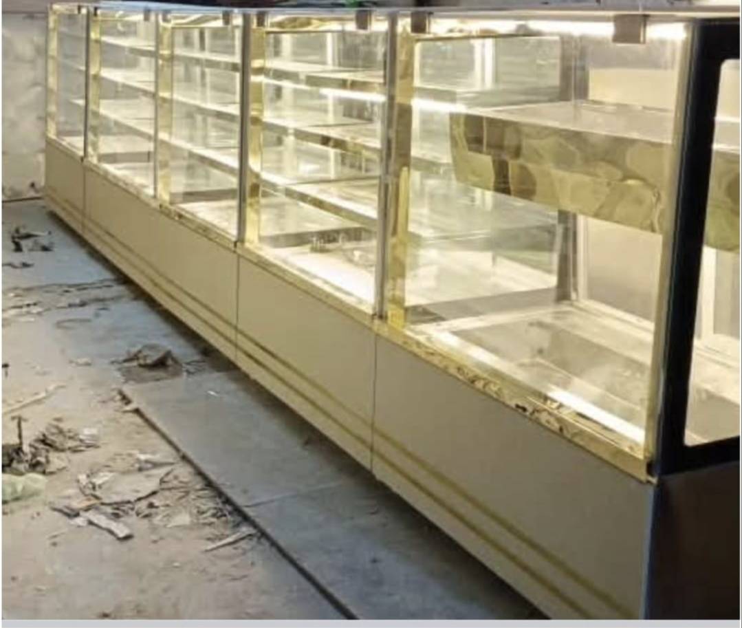 Glass Display Cabinet in Daru Godam - Illuminated Showcase -  - Buy Online at MAHALAXMI STEEL FURNITURE