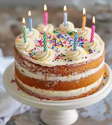 Vanilla Layer Cake with Sprinkles -  - Buy Online at FUSION FRUITS