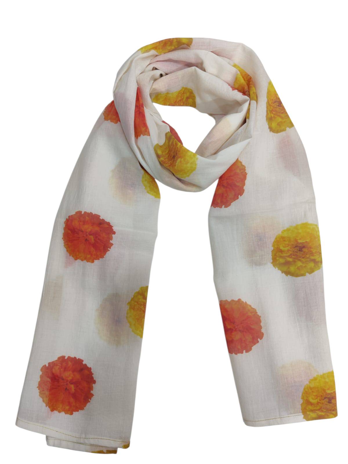 Cotton Scarf in New Panvel: 100% Cotton Scarf Dyed with Marigold - Image 1