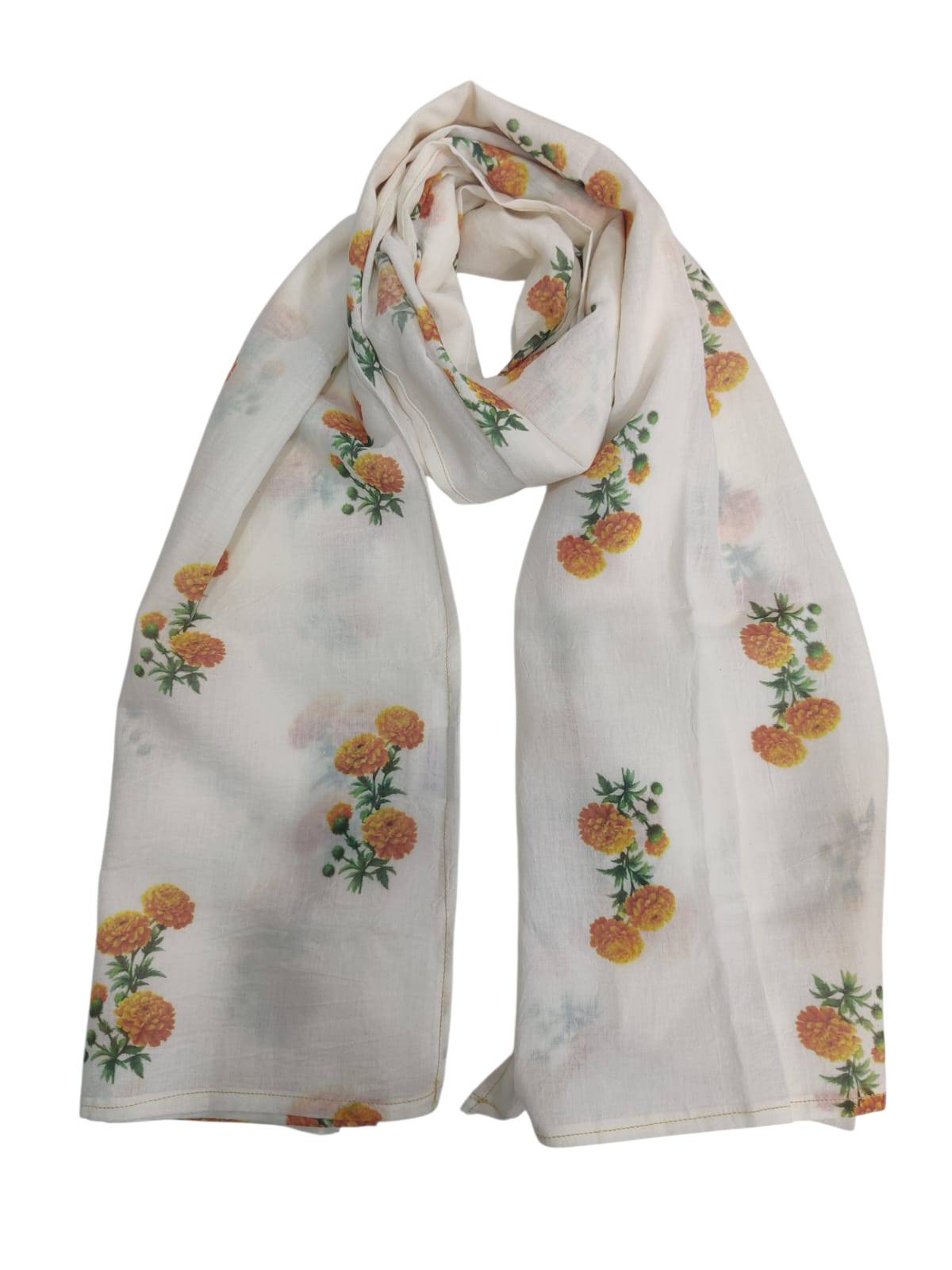 Cotton Scarf in New Panvel: 100% Cotton Scarf Dyed with Marigold - Image 3