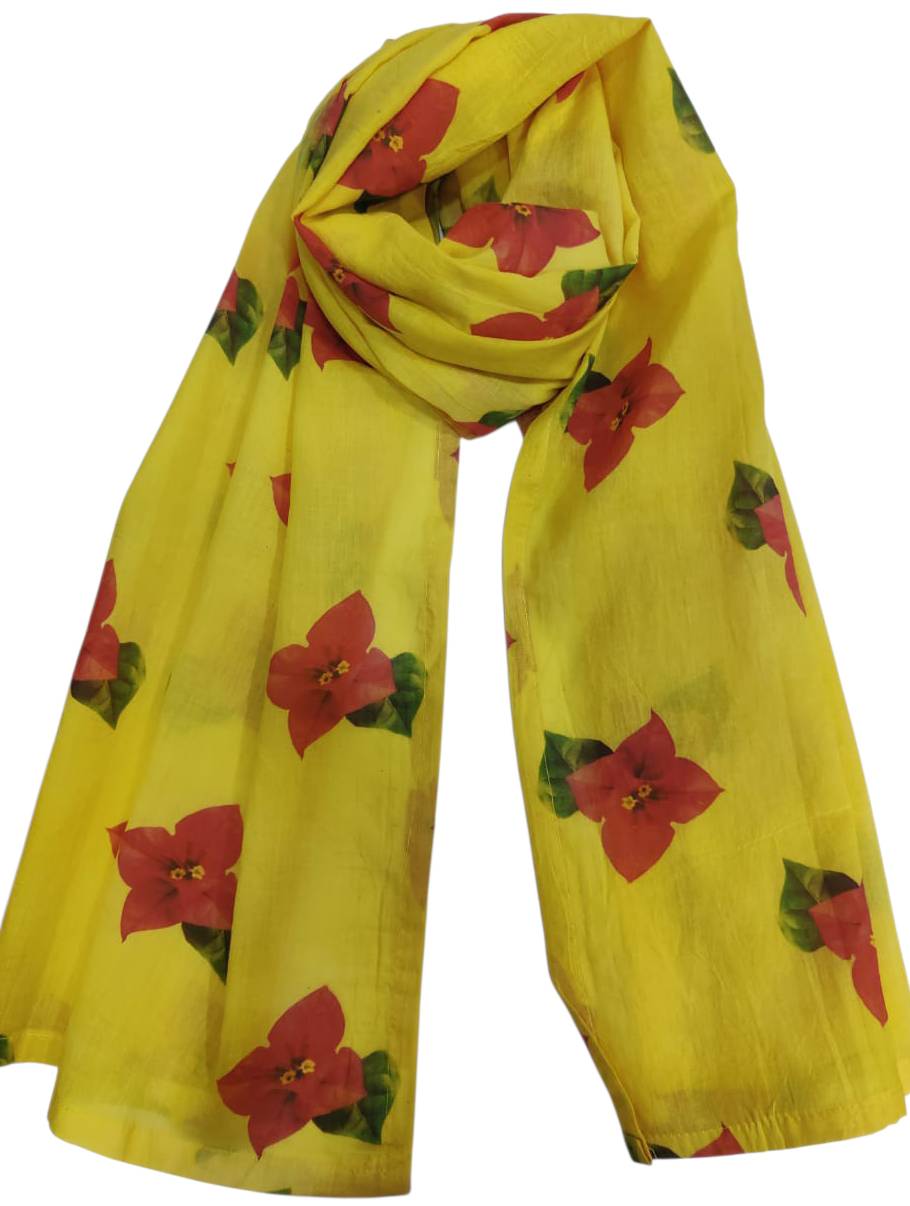 Cotton Scarf in New Panvel: Naturally Dyed with Boganvila - Image 4