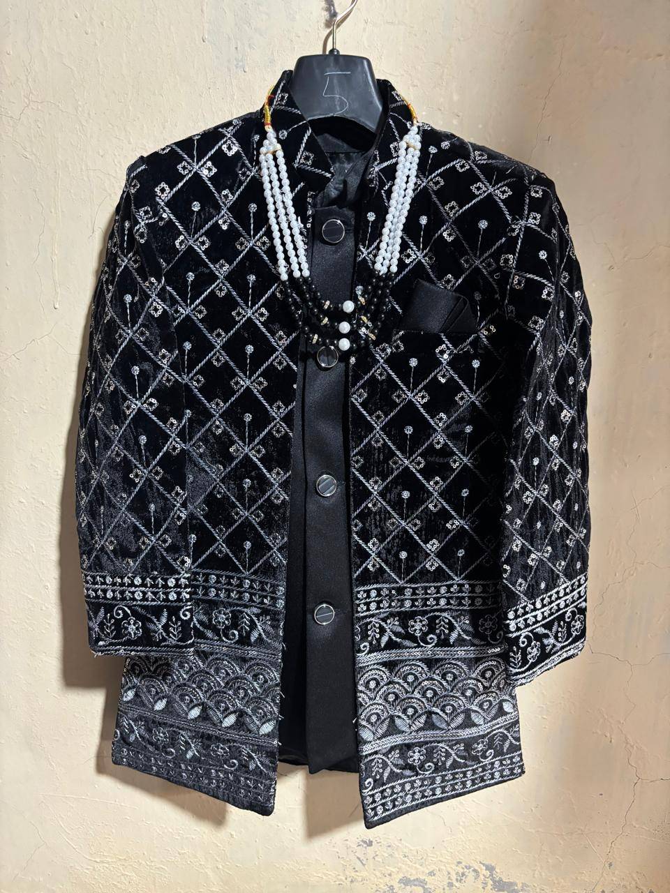  Velvet Nehru Jacket in Ulhasnagar: Embroidered Elegance SUDHA GARMENTS GROUND FLOOR AZAD NAGAR PROP NO 017223400 ULHASNAGAR 2 ULHASNAGAR THANE ULHASNAGAR ULHASNAGAR 421002 LANDMARK AZAD NAGAR