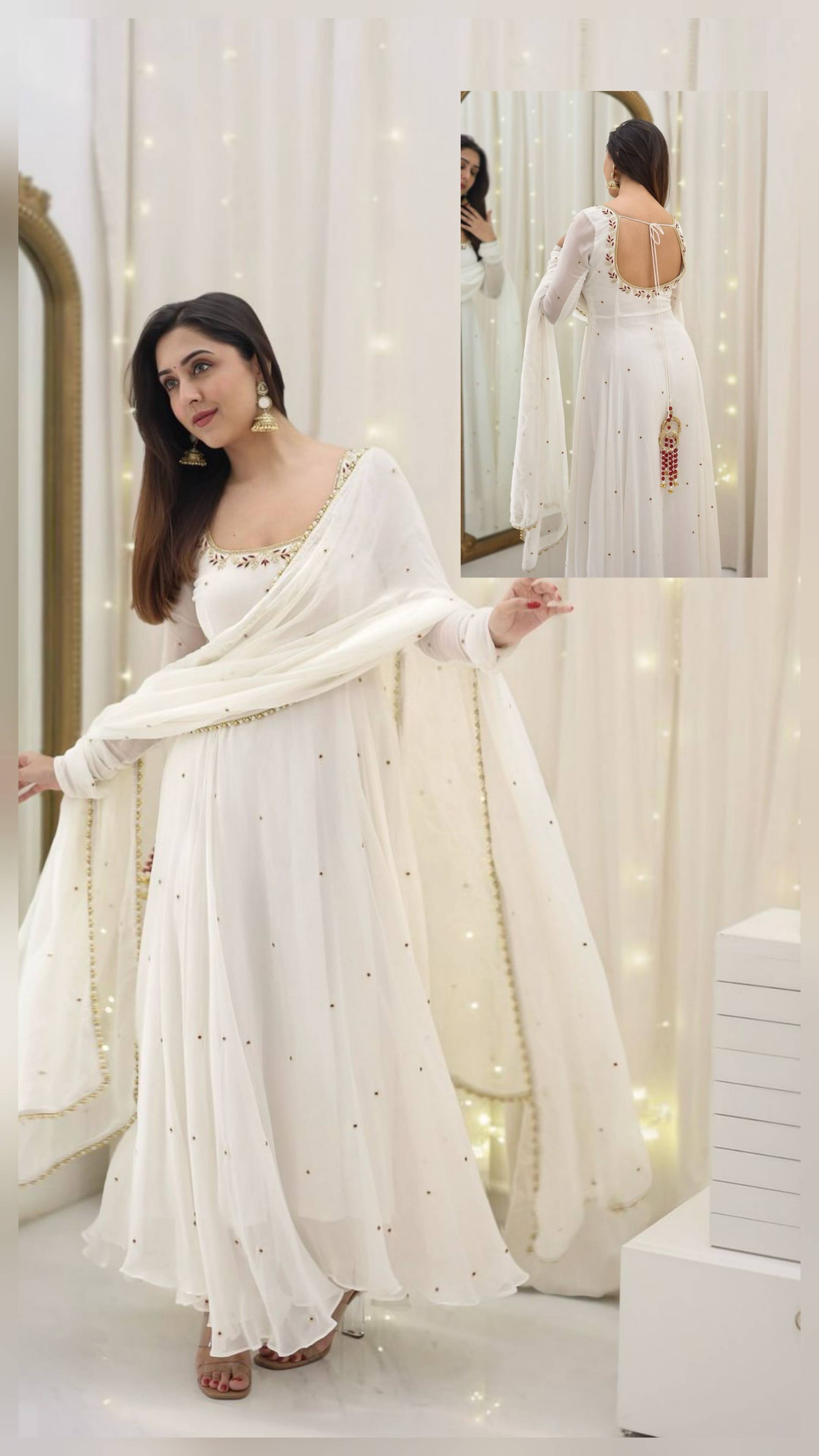 Georgette Full Suit in BRAHMANIYAPARA with Intricate Details -  - Buy Online at RIDDHI FASHION