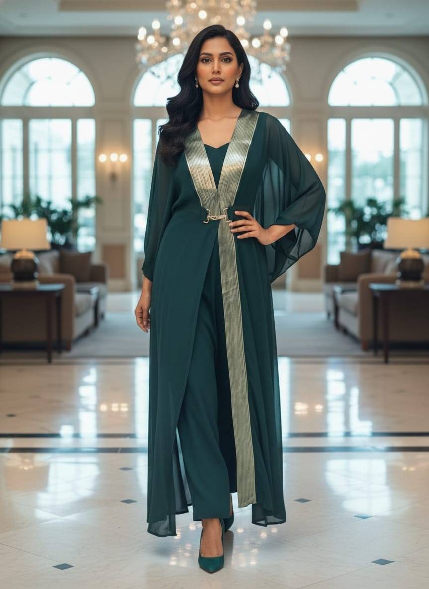 Gorgeous 3 Piece Set Top in Brahmaniyapara with Premium Chinon Fabric -  - Buy Online at RIDDHI FASHION