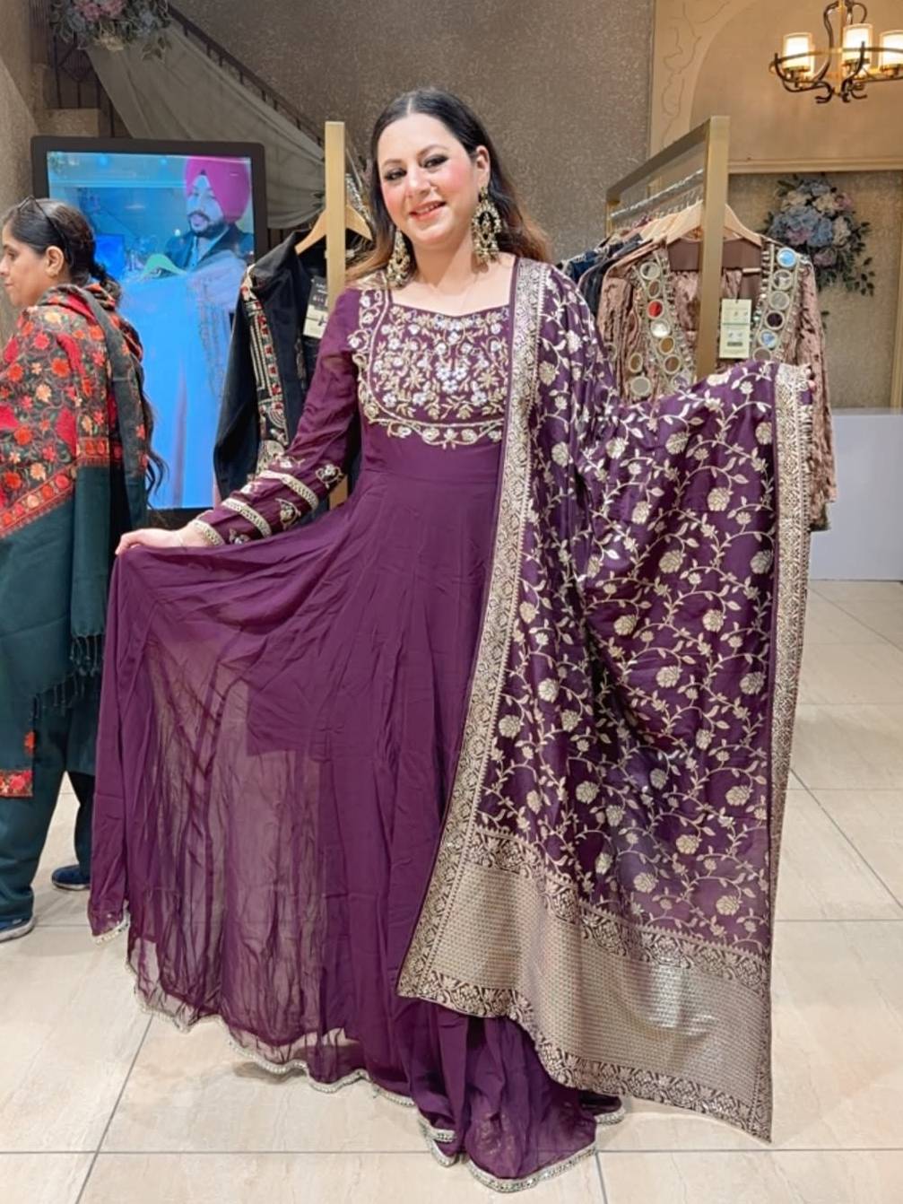 Ethnic Wear Anarkali Suits in BRAHMANIYAPARA with Handcrafted Details -  - Buy Online at RIDDHI FASHION