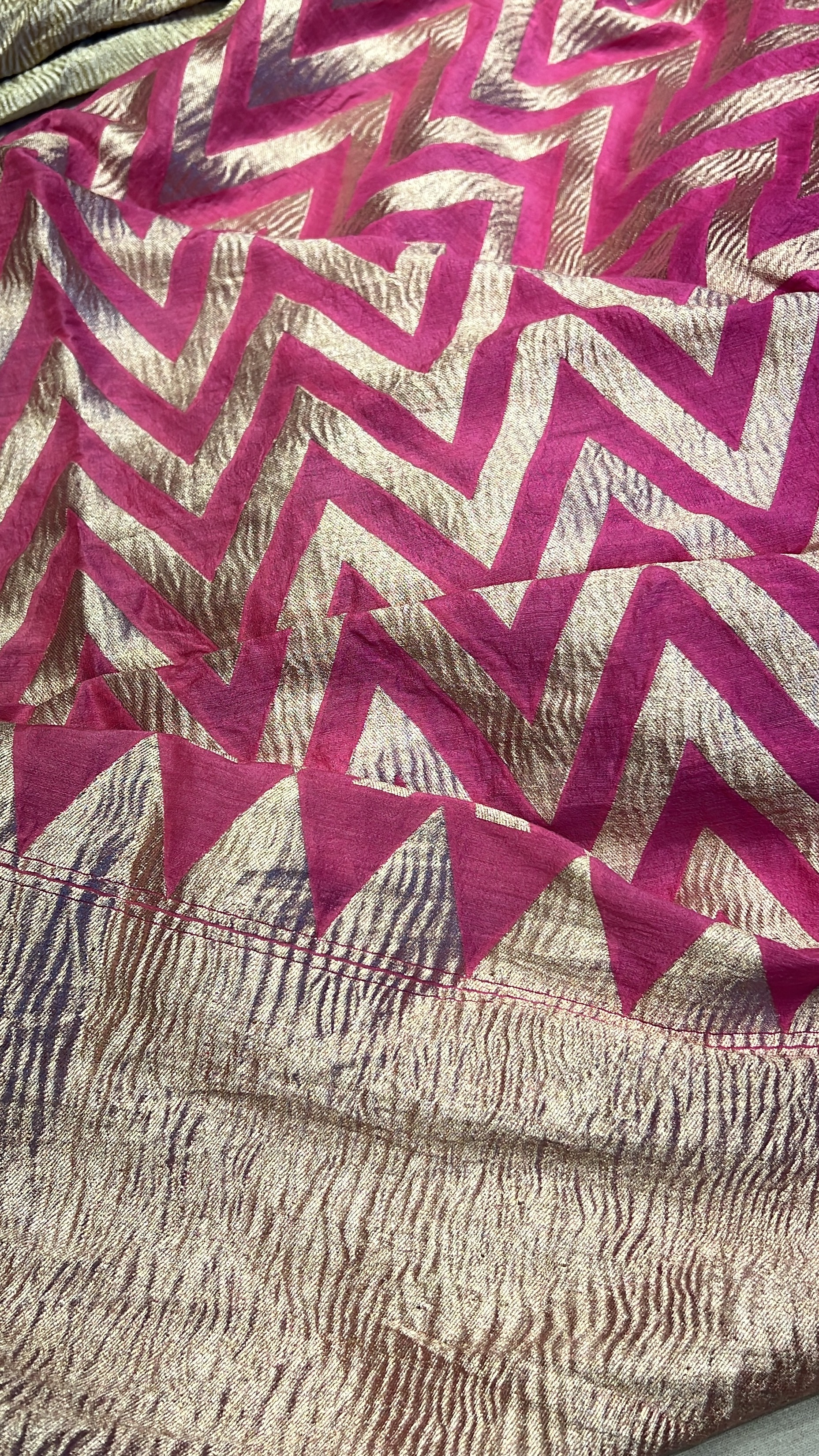 Dupatta in GANDHIROAD with 100% Monga Silk for Elegant Ethnic Look -  - Buy Online at GUJRATI SAREE STORE