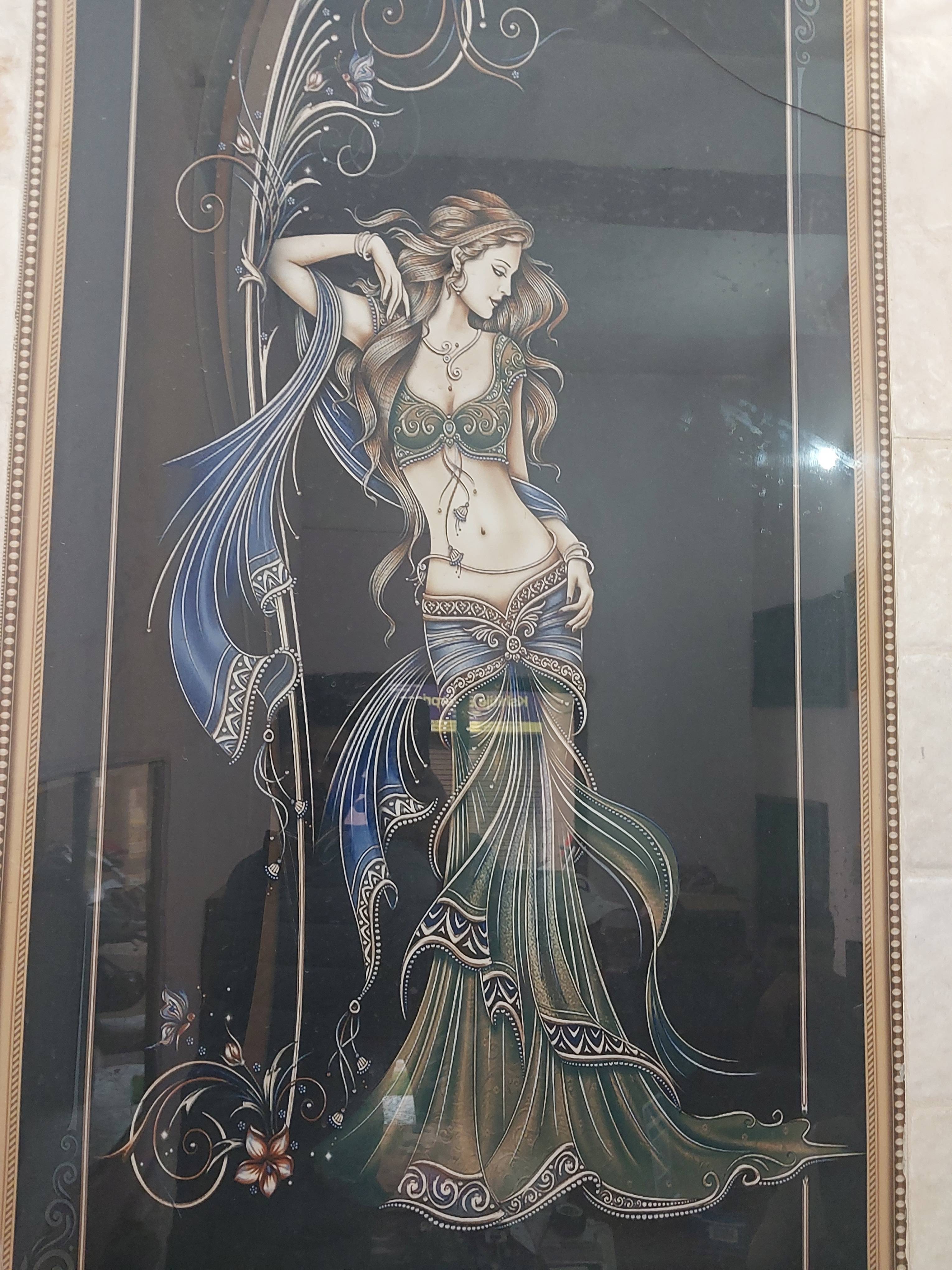 Wall Art/Elegant Goddess in Hallo Majra: Intricate Design -  - Buy Online at THE CRAFT STUDIO