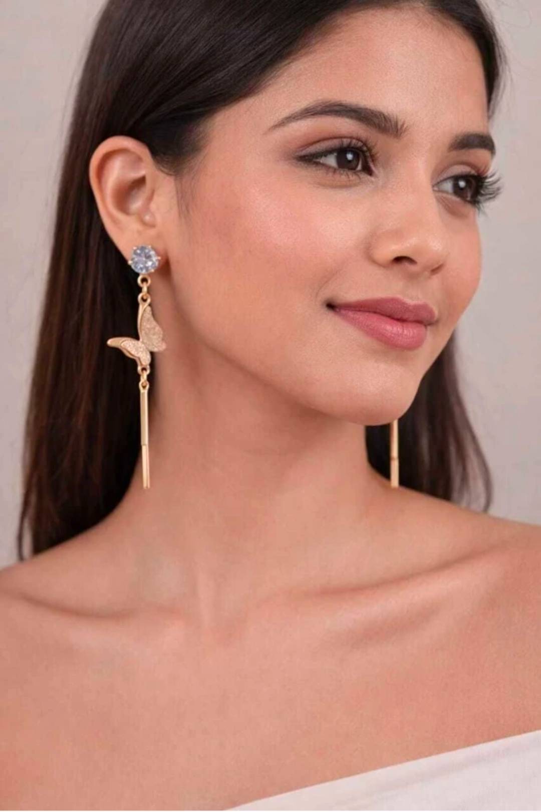 Jewelry/Butterfly Dangle Earrings in Amroha: Stylish and Elegant Design - Image 2