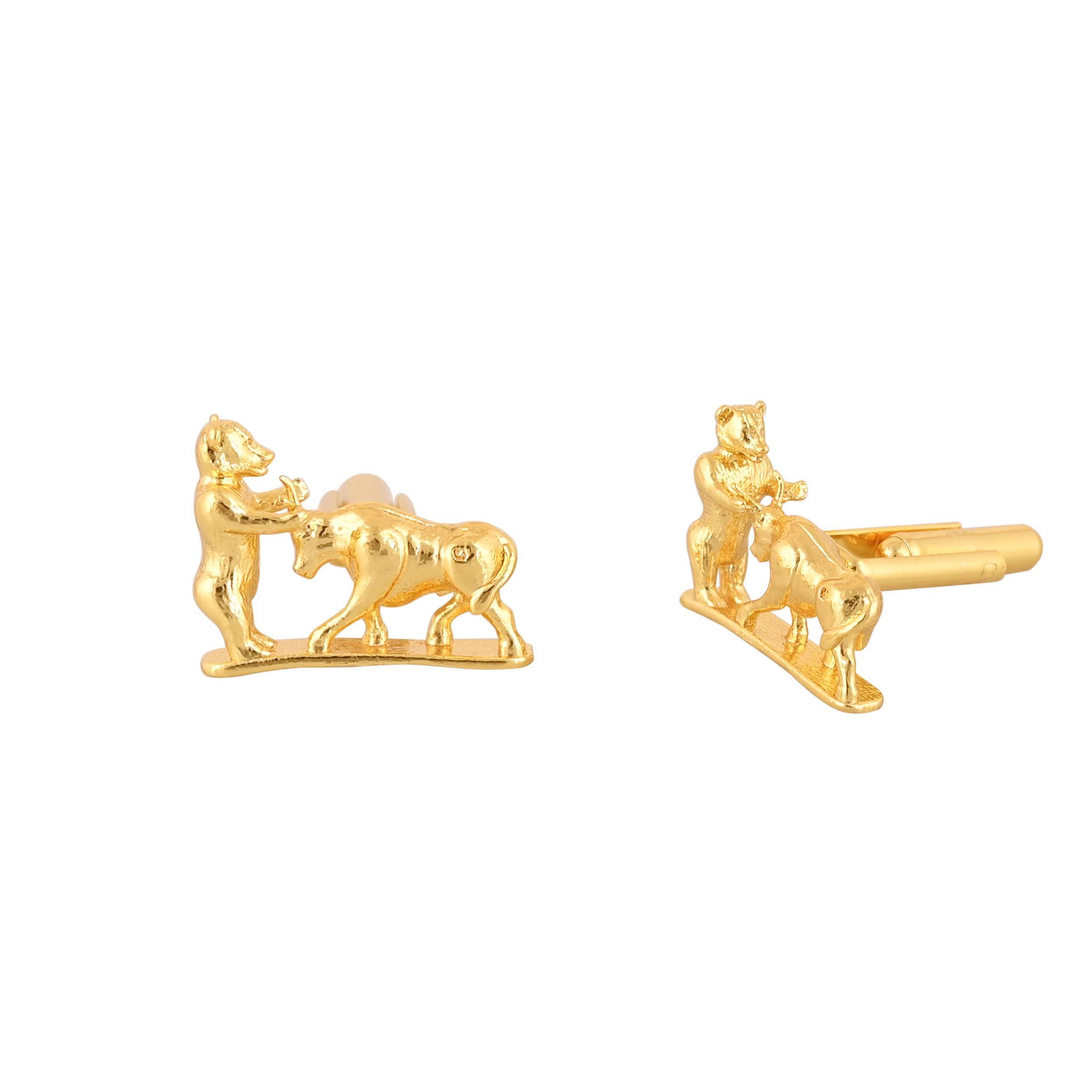 Men's Accessories: Elegant Gold Plated Cufflinks in Johkibazar - Elevate Your Style - Image 2