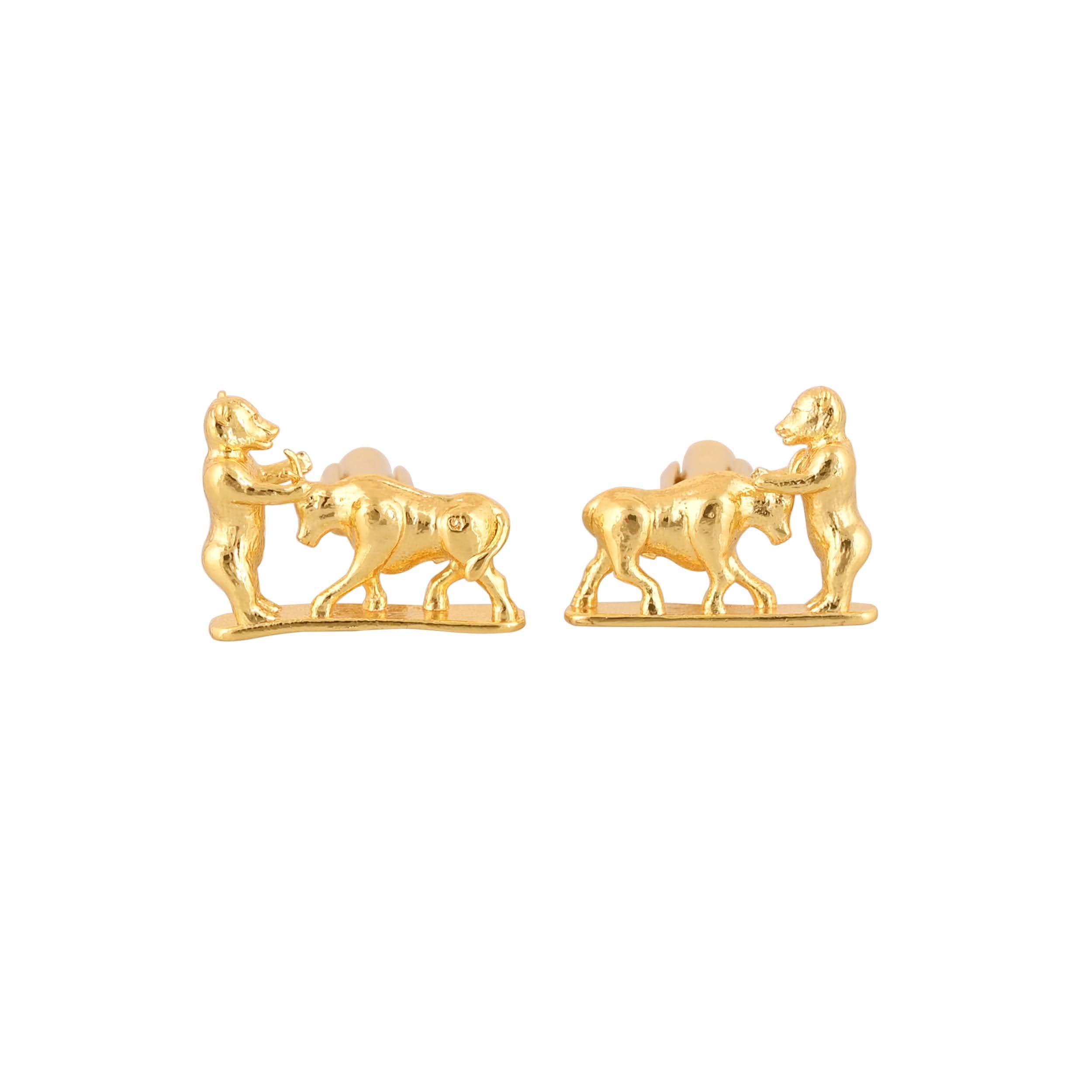 Men's Accessories: Elegant Gold Plated Cufflinks in Johkibazar - Elevate Your Style - Image 4