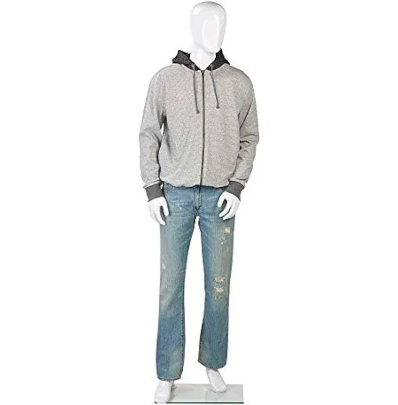 Men's Casual Grey Hoodie with Denim Jeans in Circular Road - Stylish and Comfortable -  - Buy Online at MAANVI READY MADE GARMENTS