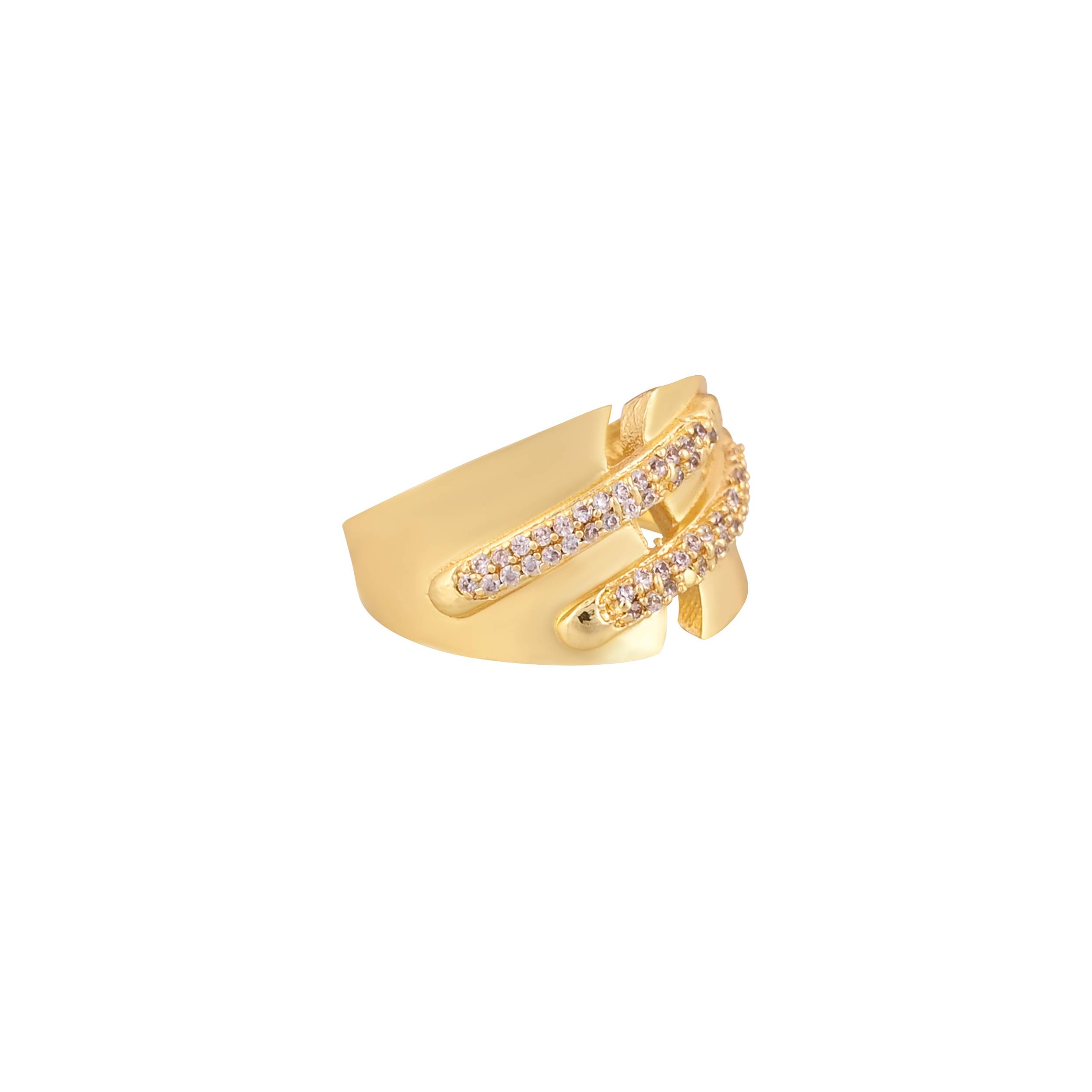 Jewelry/Gold Plated Stone Studded Ring in Johkibazar: Elegant & Glamorous - Image 2
