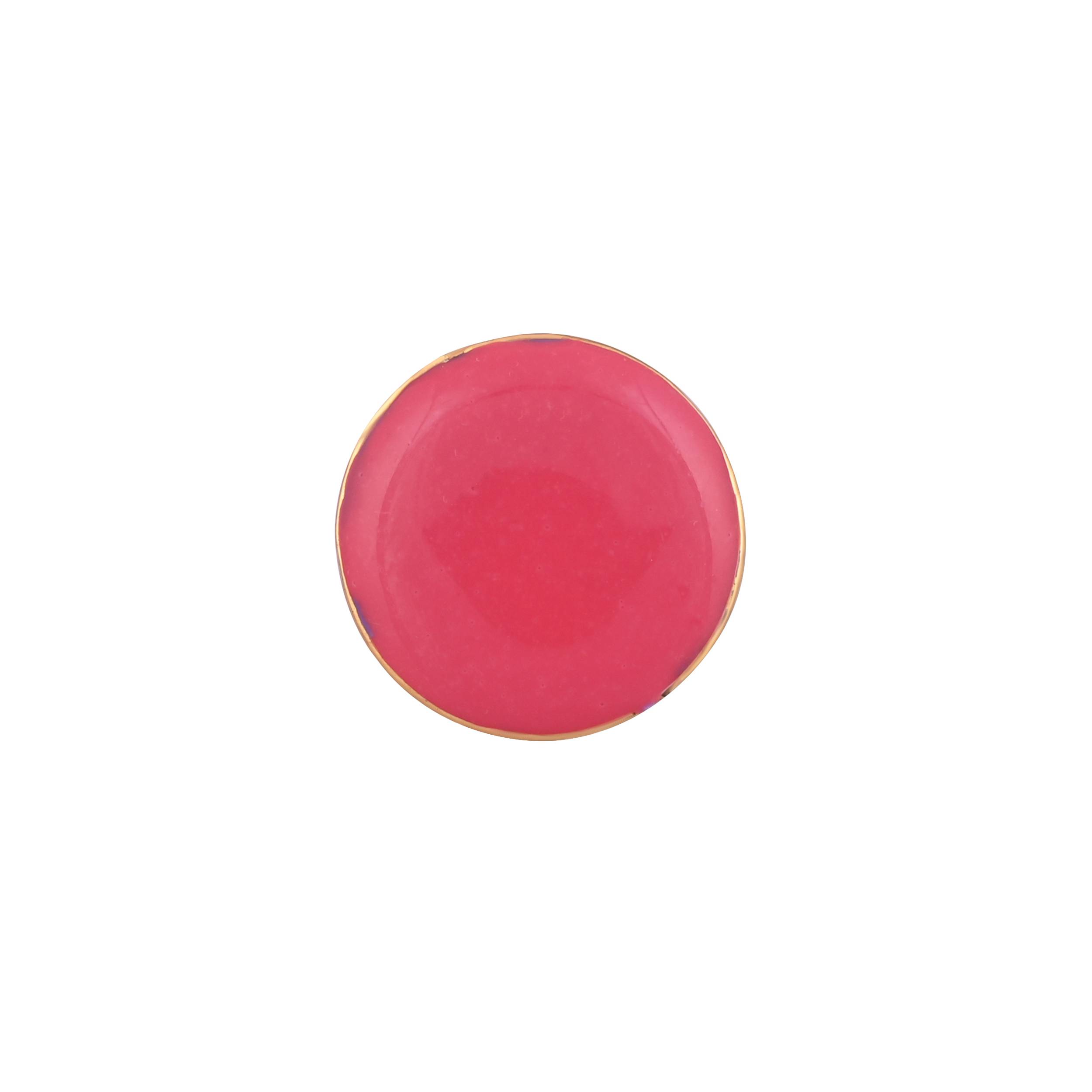 Elegant Gold Plated Pink Cufflink in Johkibazar: Elevate Your Formal Attire - Image 3